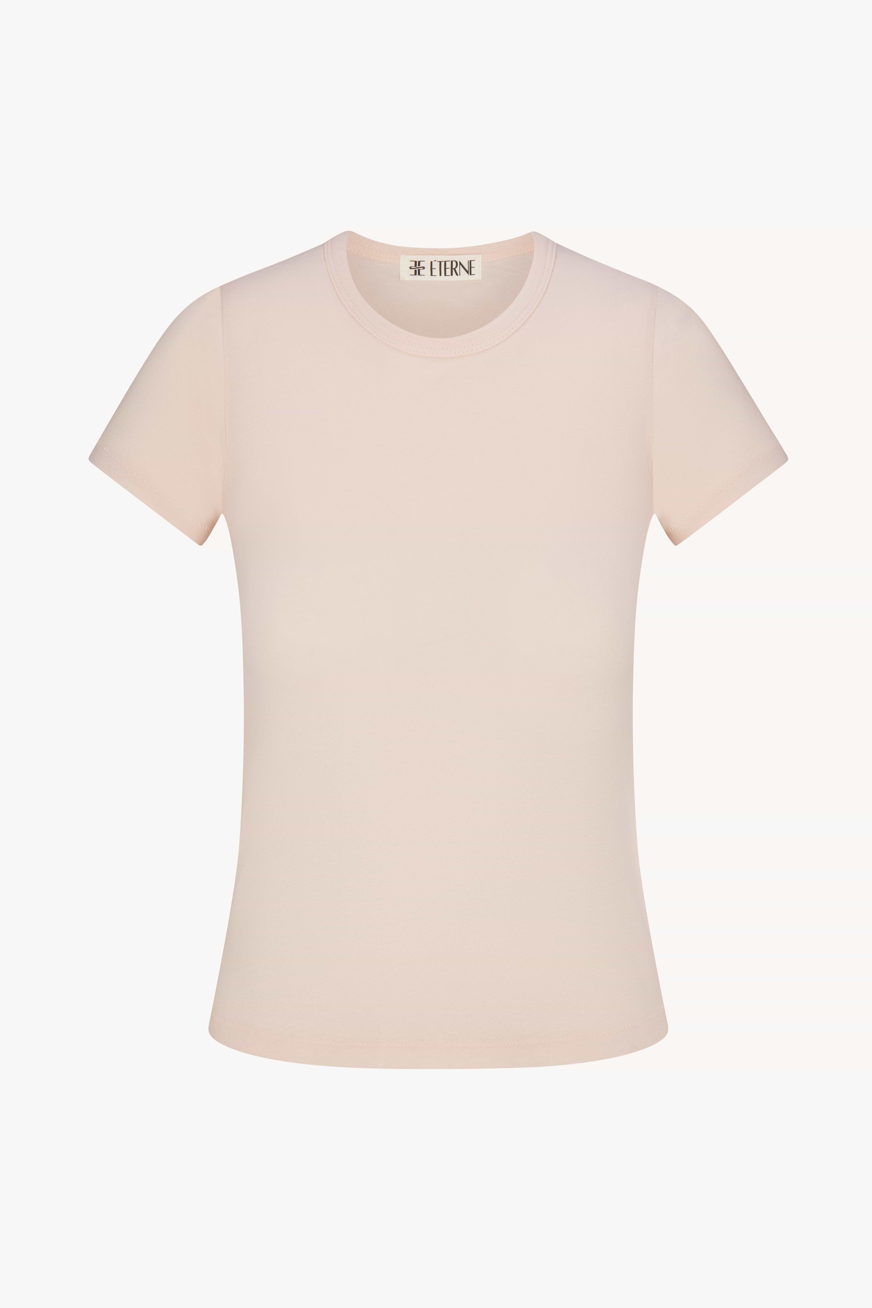 FITTED CREWNECK SHORT SLEEVE T-SHIRT - ÉTERNE