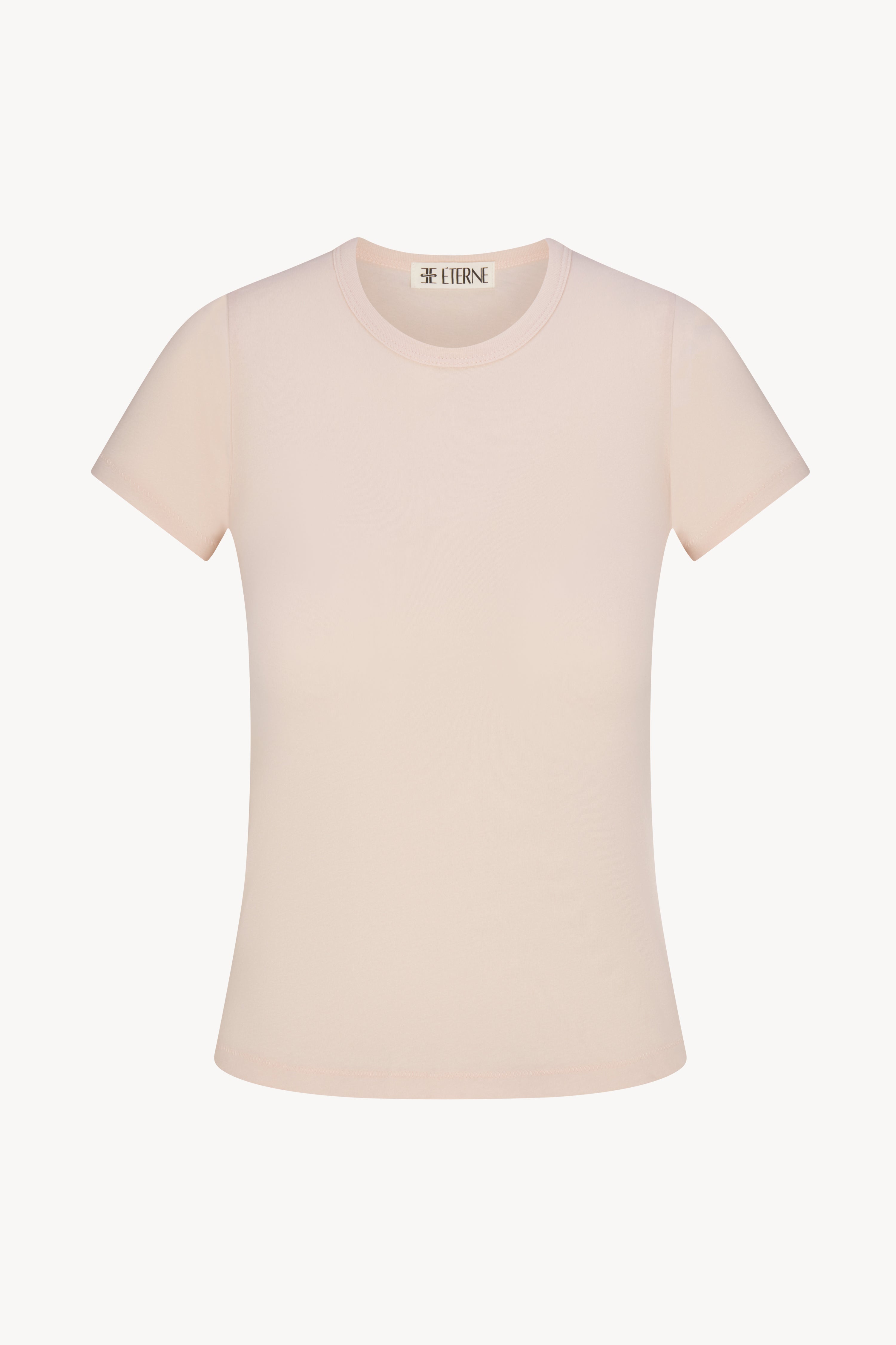 FITTED CREWNECK SHORT SLEEVE T-SHIRT - ÉTERNE