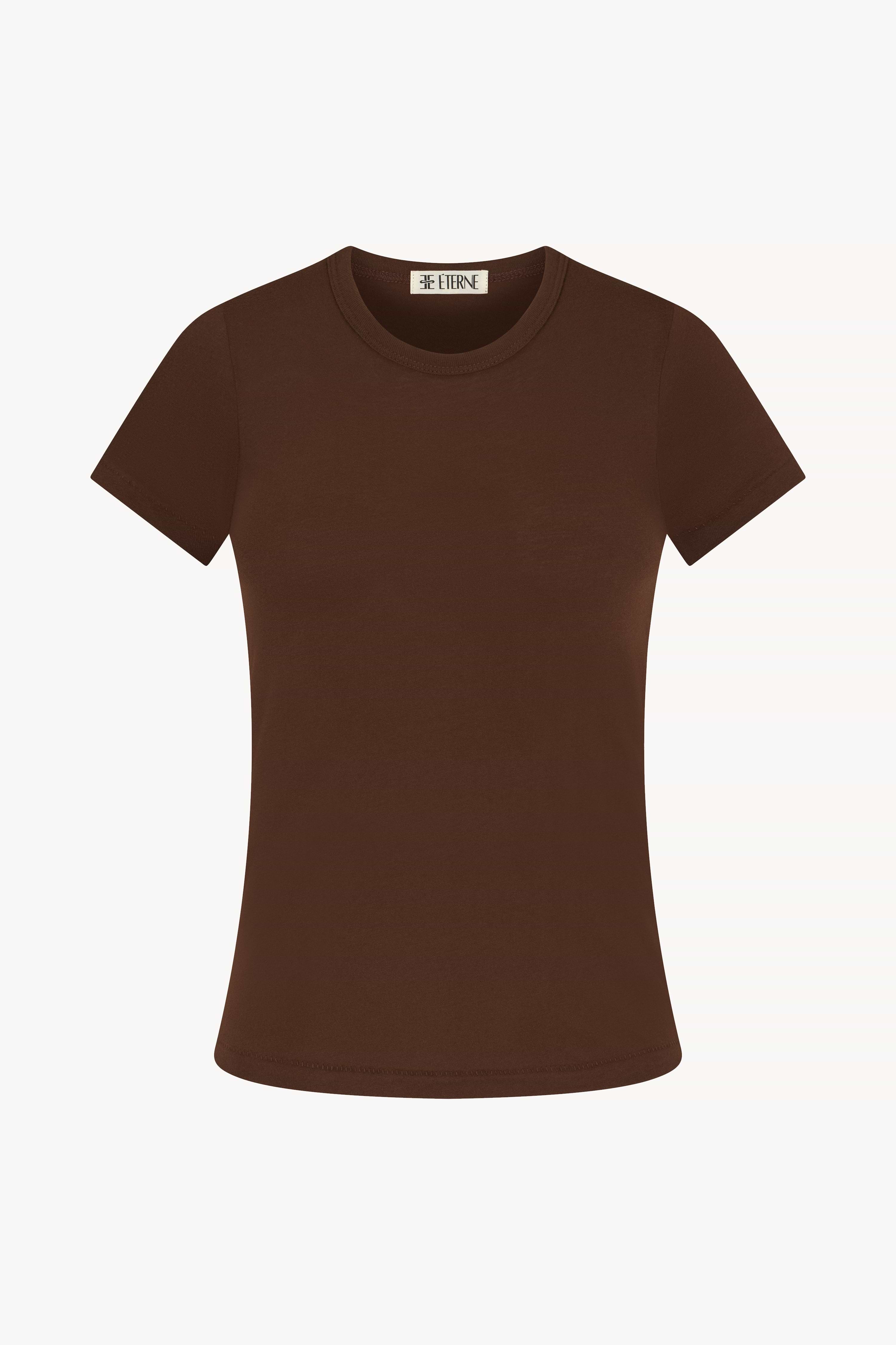 FITTED CREWNECK SHORT SLEEVE T-SHIRT - ÉTERNE