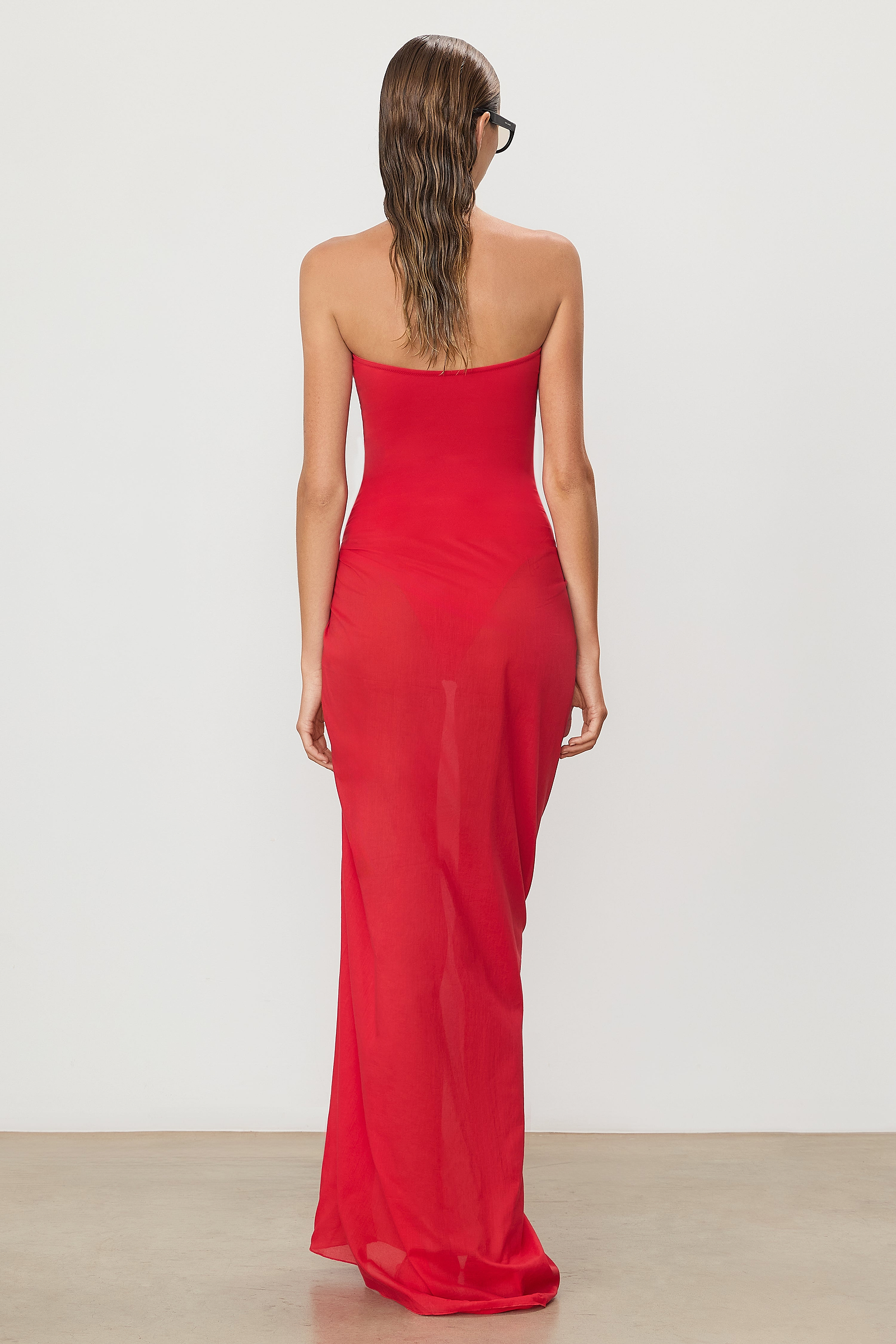 Esme Maxi Sarong Rouge - ÉTERNE