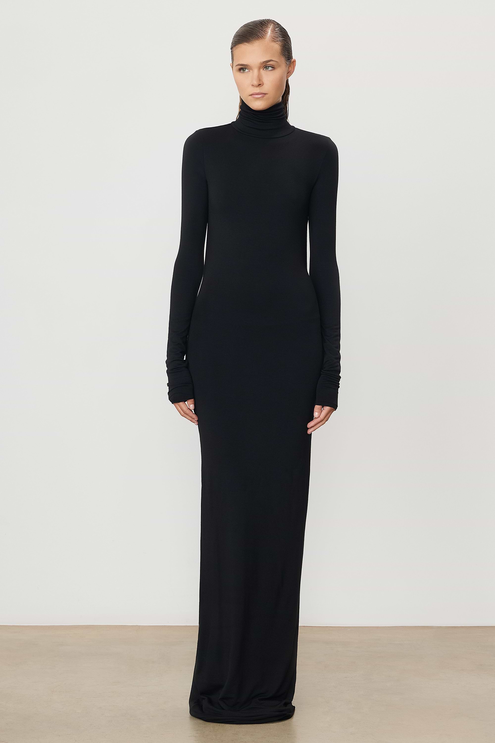 STELLA TURTLENECK MAXI DRESS