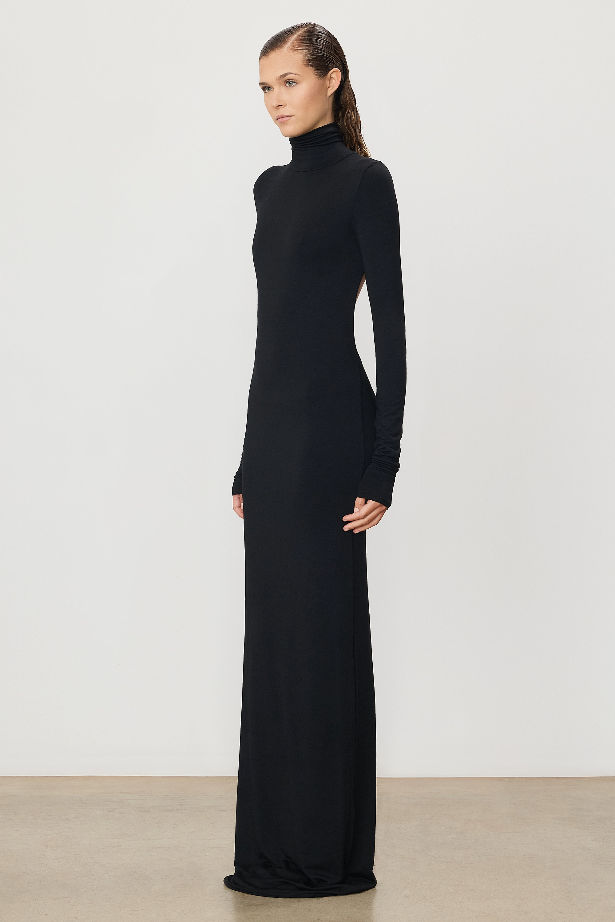 STELLA TURTLENECK MAXI DRESS