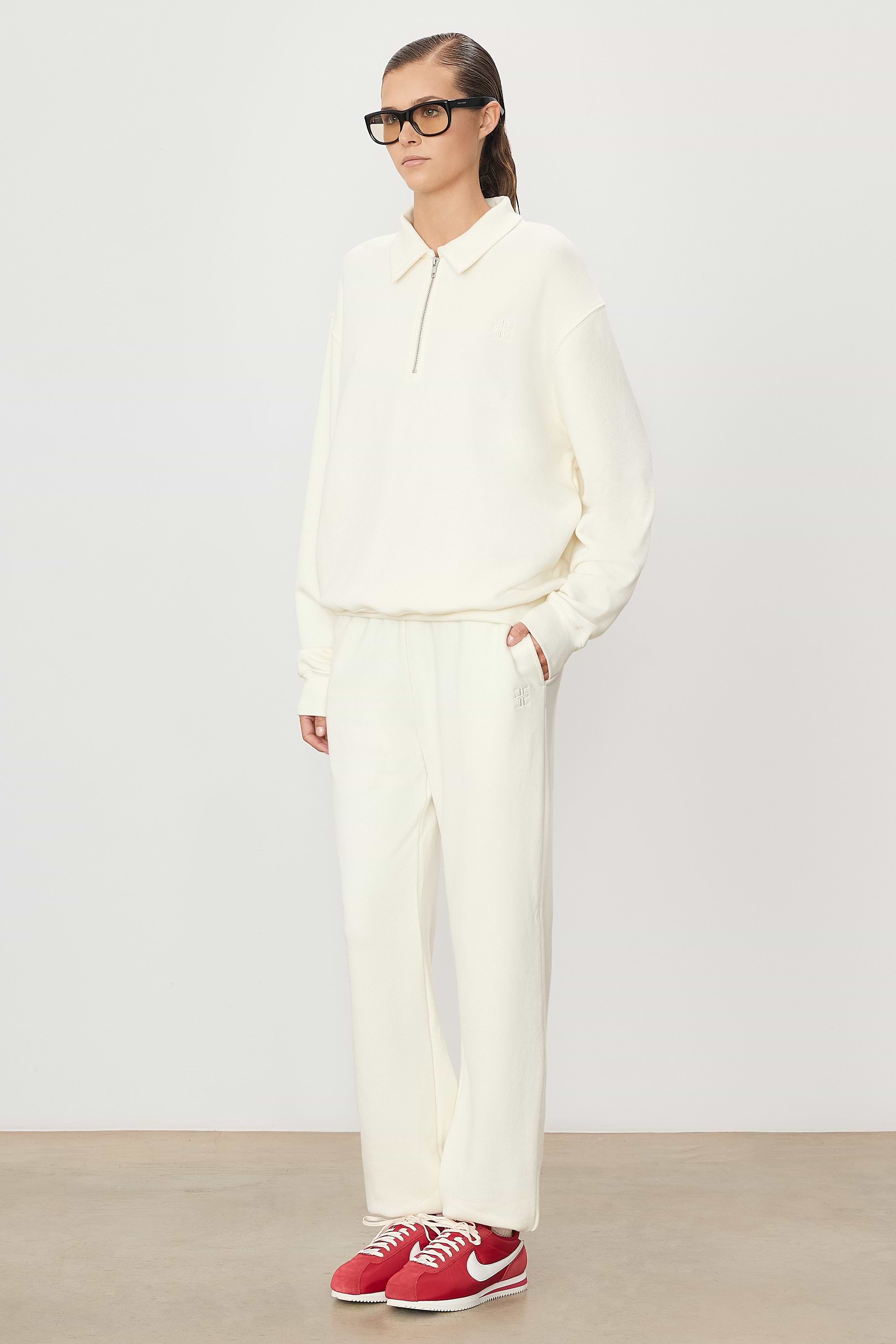 Boyfriend Pocket Sweatpant Cream - ÉTERNE