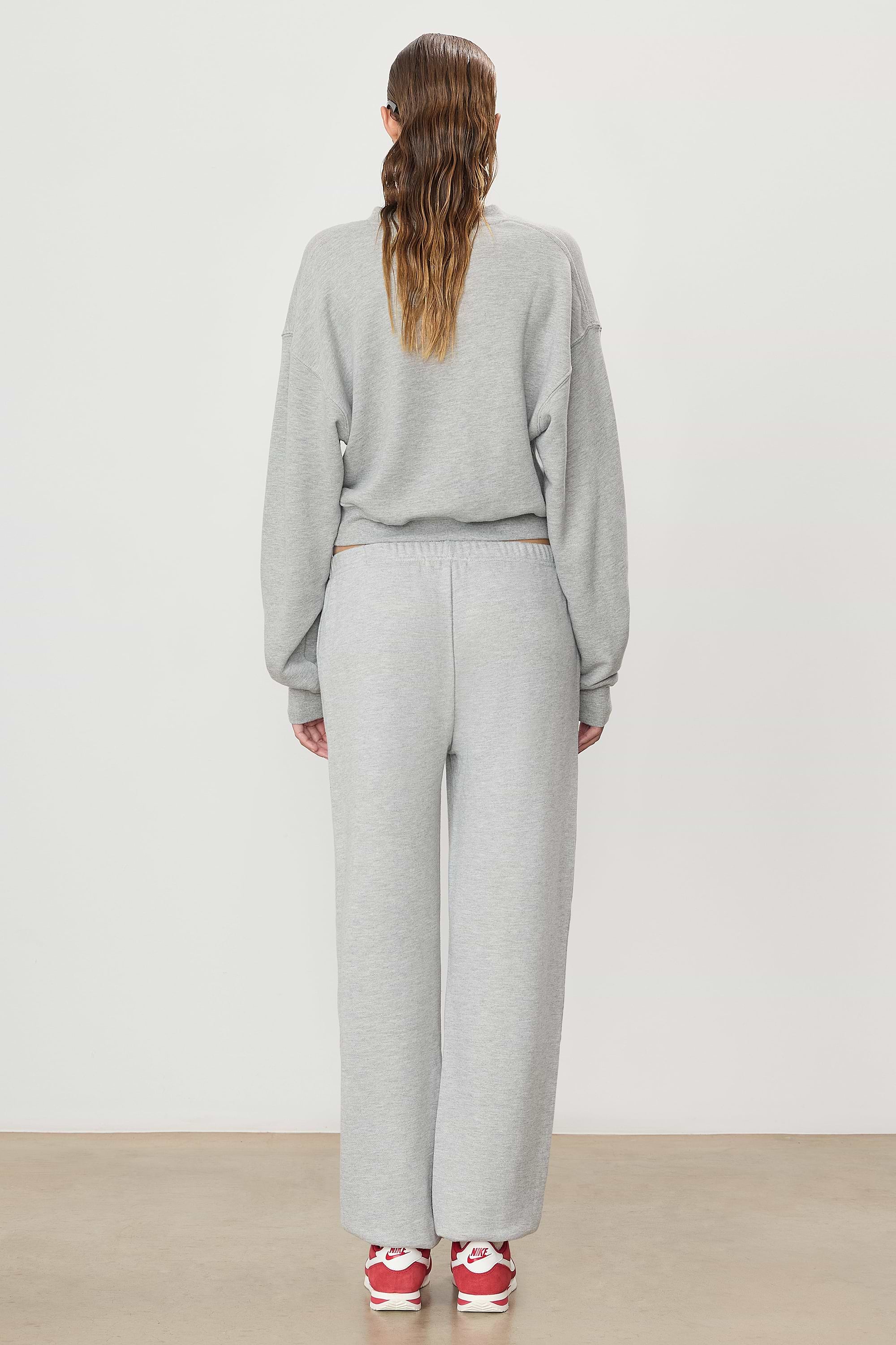 Boyfriend Pocket Sweatpant Heather Grey - ÉTERNE