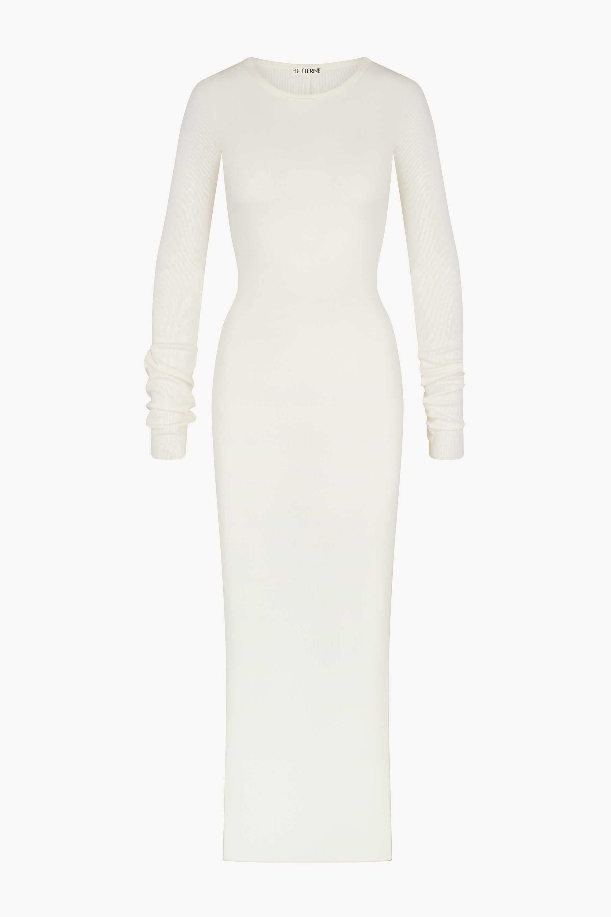 LONG SLEEVE CREWNECK MAXI DRESS - ÉTERNE