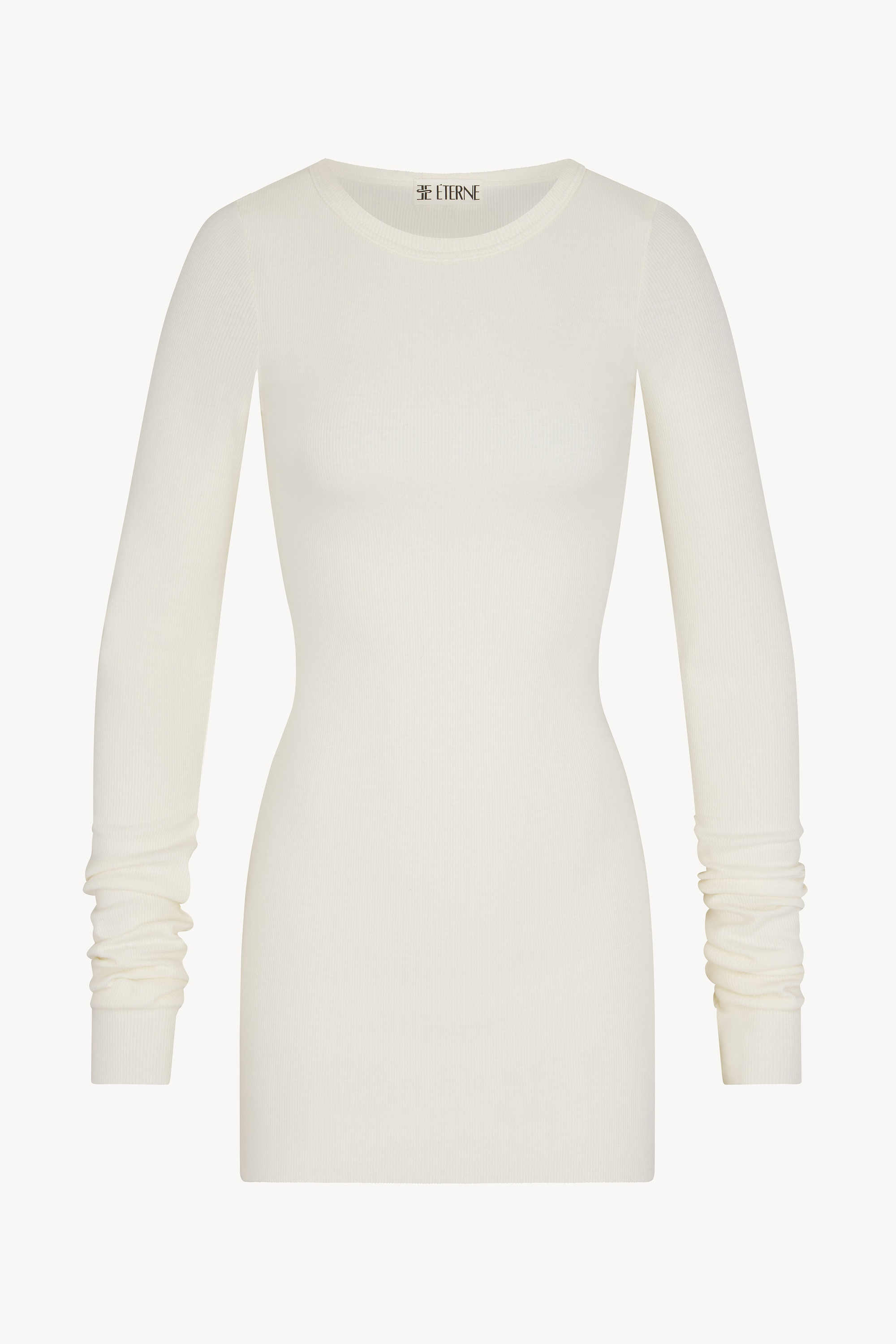 LONG SLEEVE CREWNECK MINI DRESS - ÉTERNE