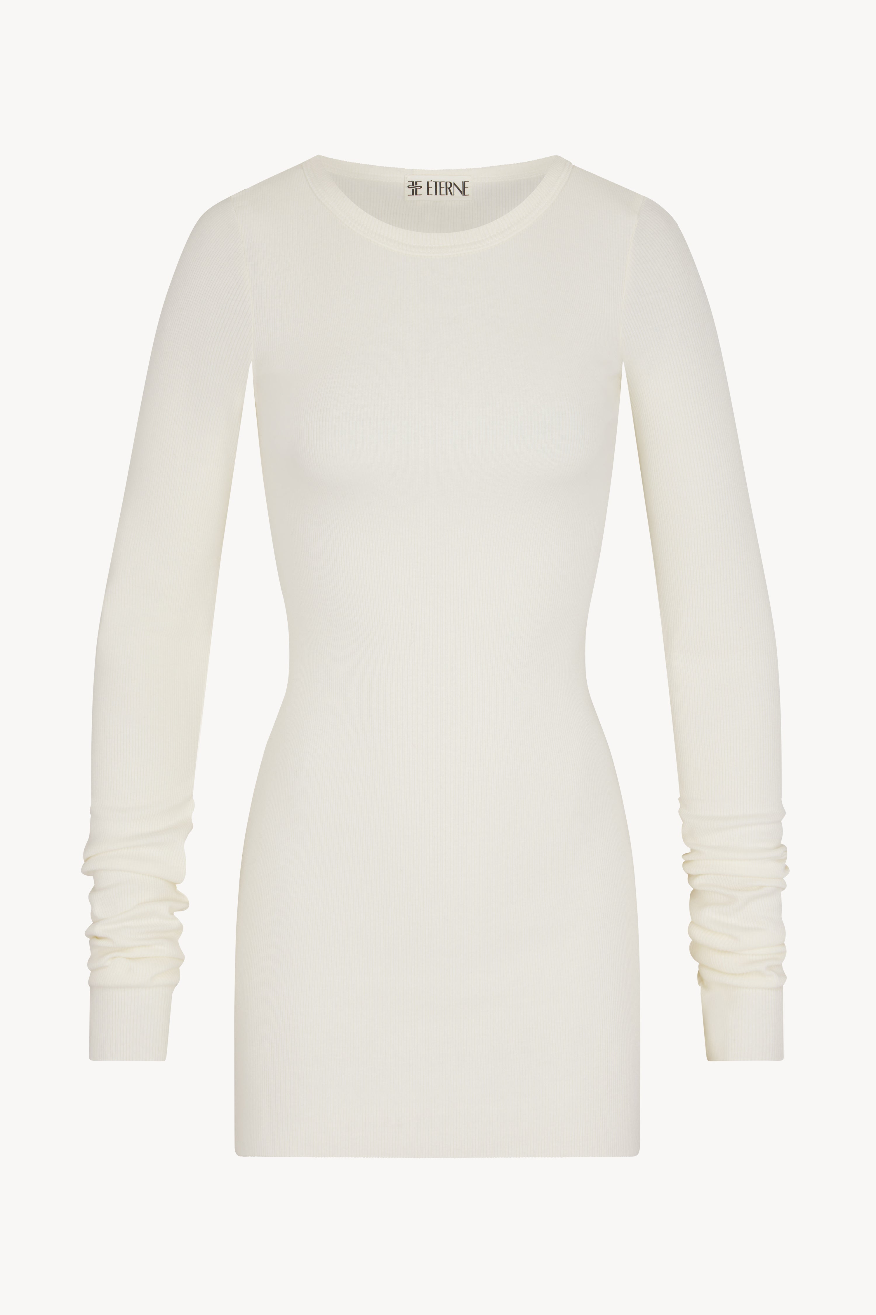 LONG SLEEVE CREWNECK MINI DRESS - ÉTERNE