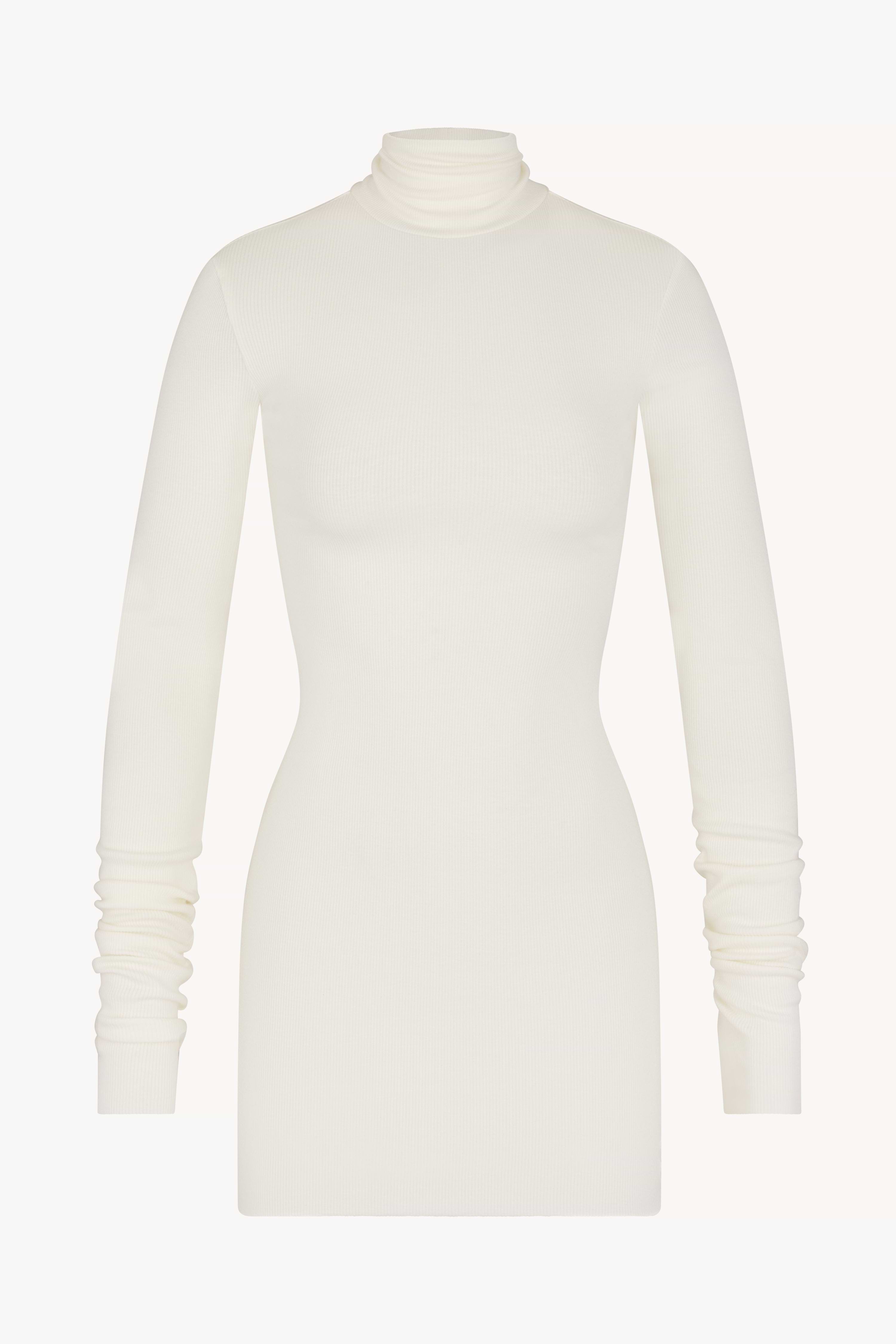 LONG SLEEVE TURTLENECK MINI DRESS - ÉTERNE