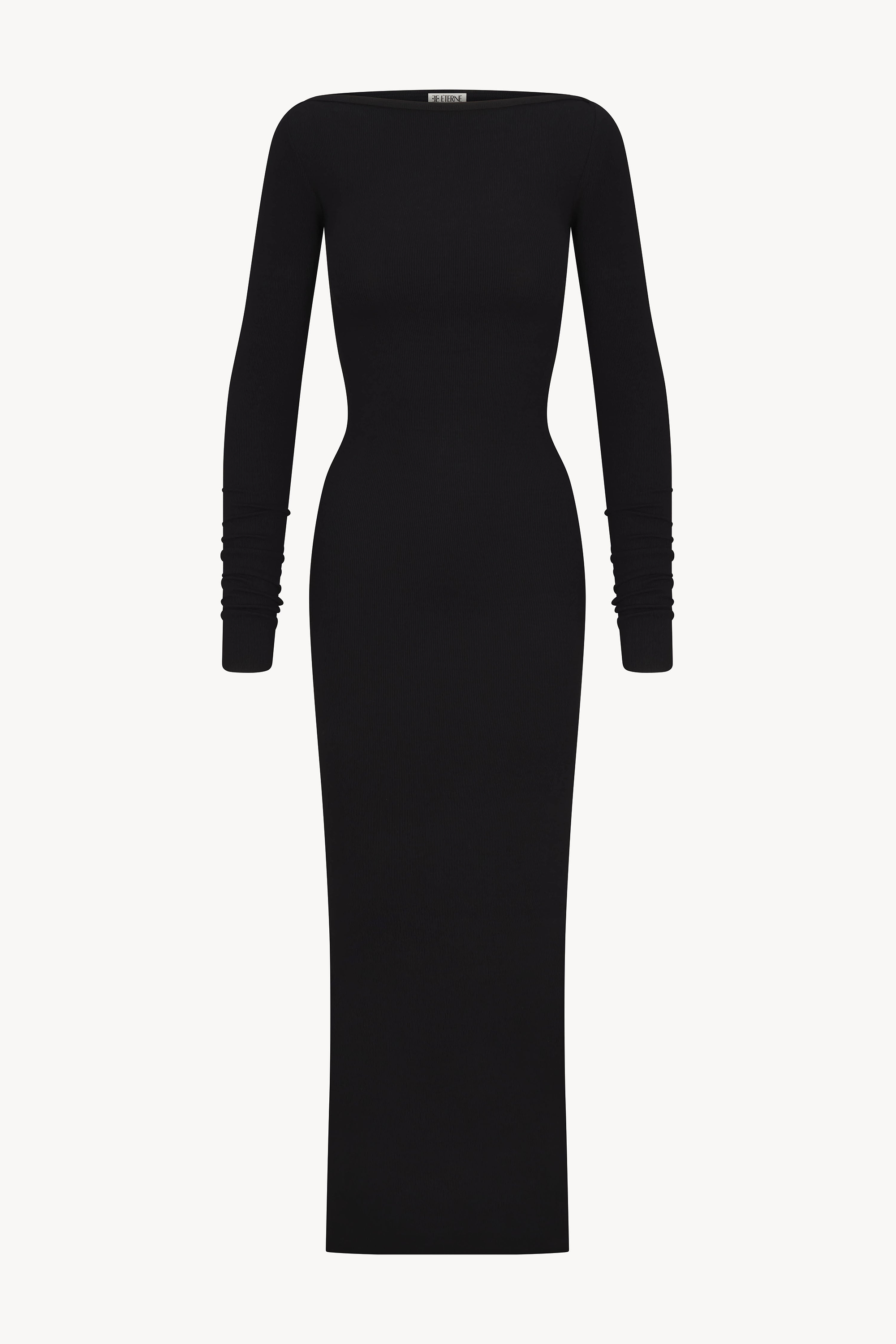 LONG SLEEVE BOATNECK MAXI DRESS - ÉTERNE