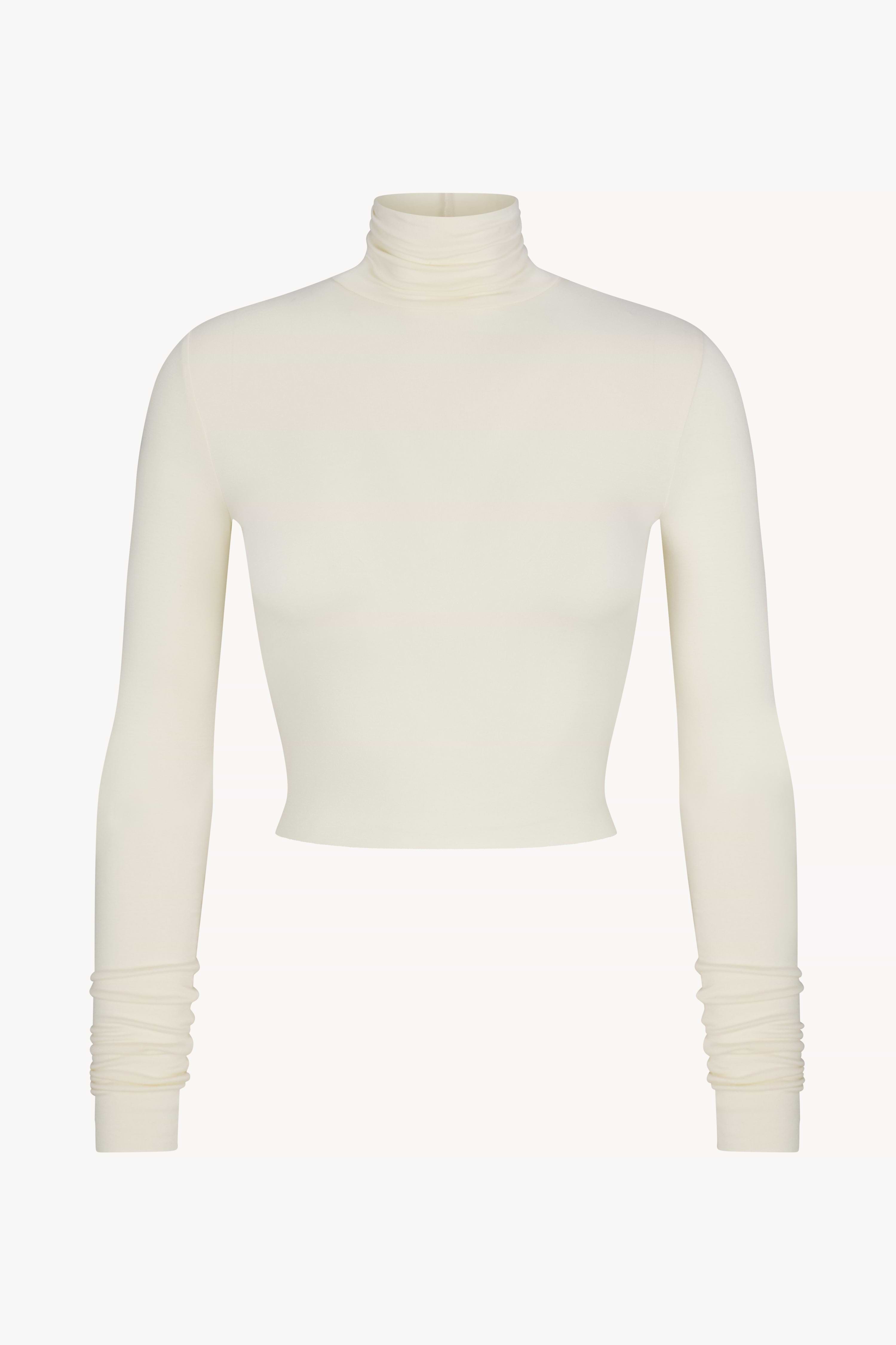 CROPPED FITTED TURTLENECK TOP - ÉTERNE