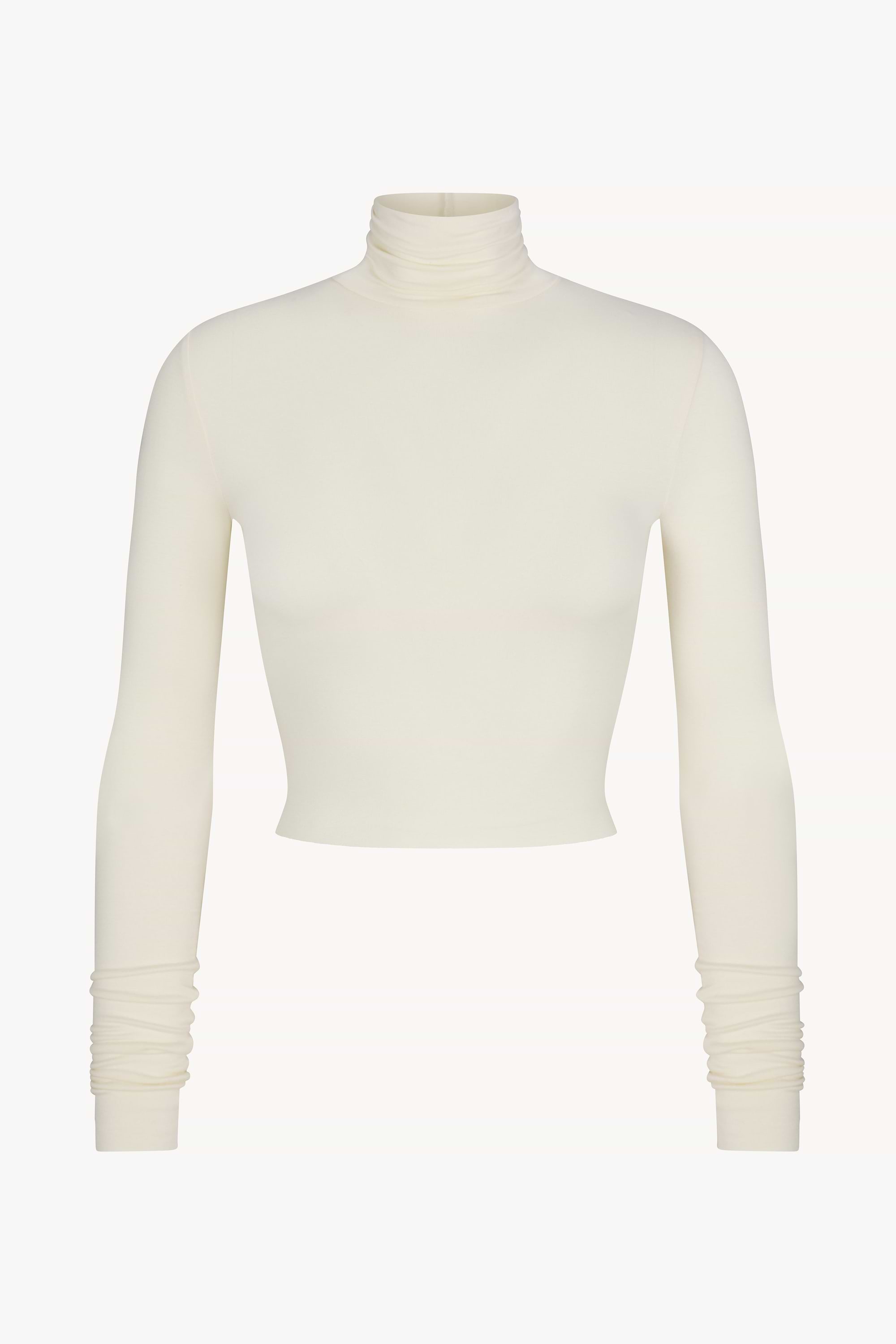 CROPPED FITTED TURTLENECK TOP - ÉTERNE