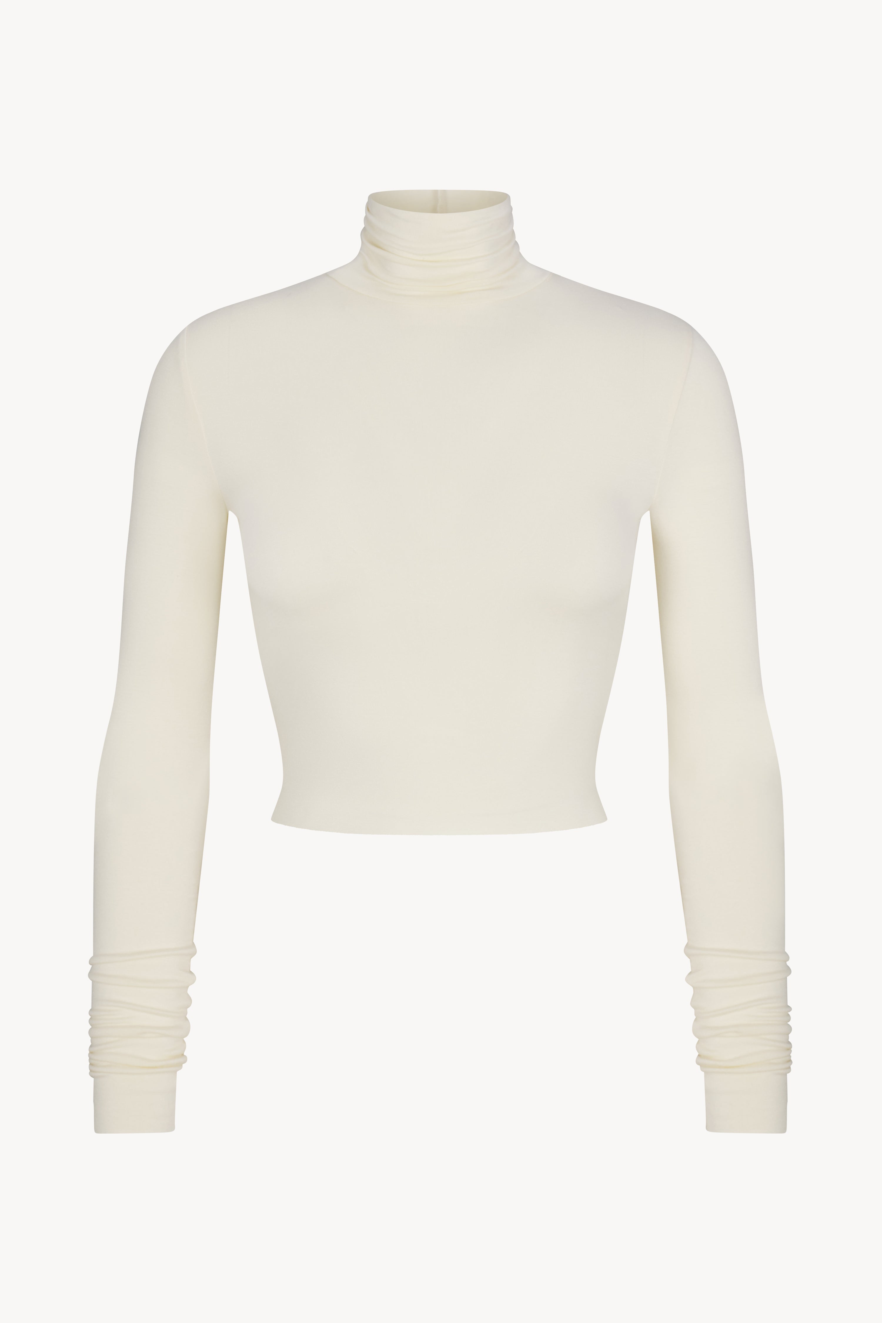 CROPPED FITTED TURTLENECK TOP - ÉTERNE