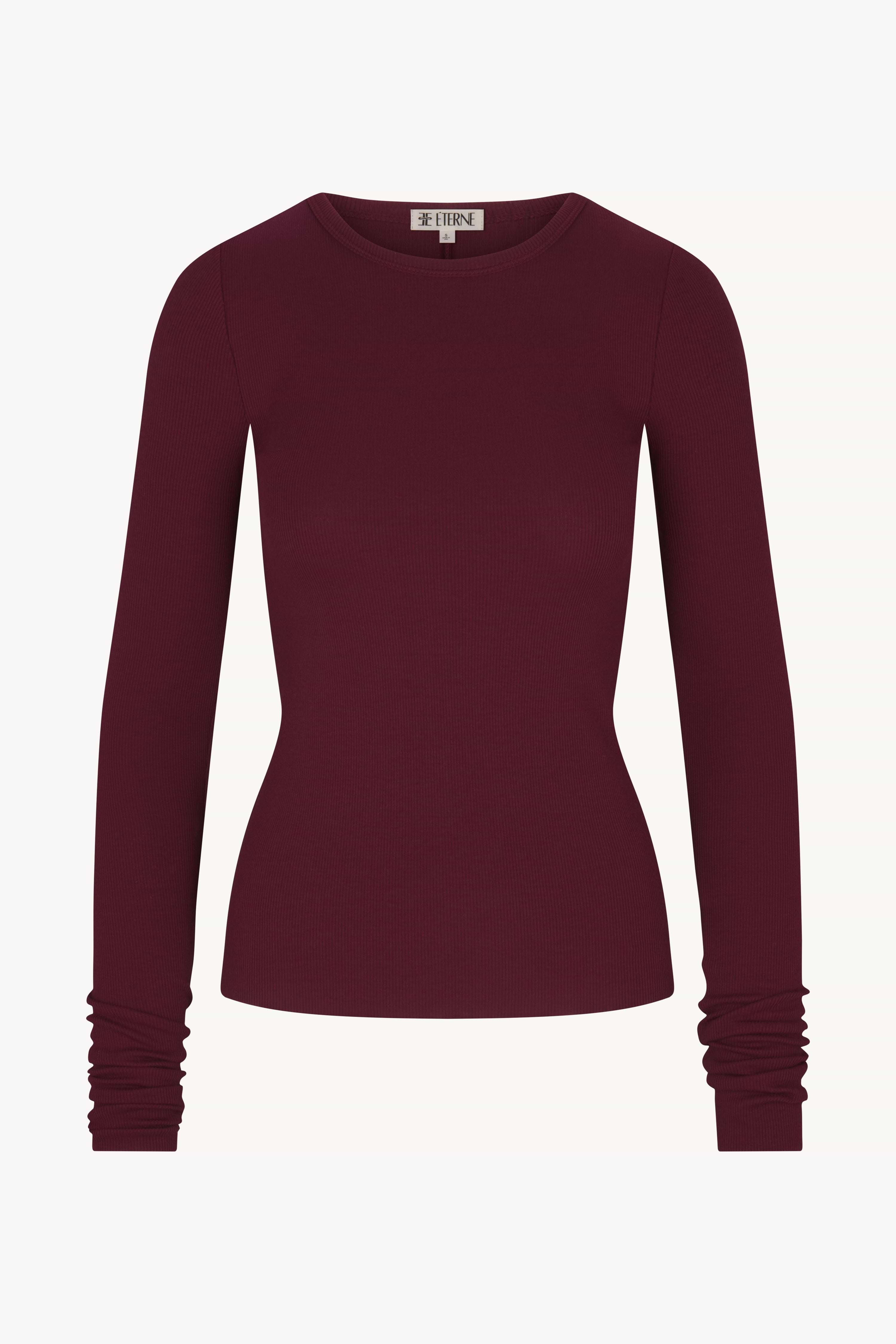 ÉTERNE LONG SLEEVE FITTED TOP