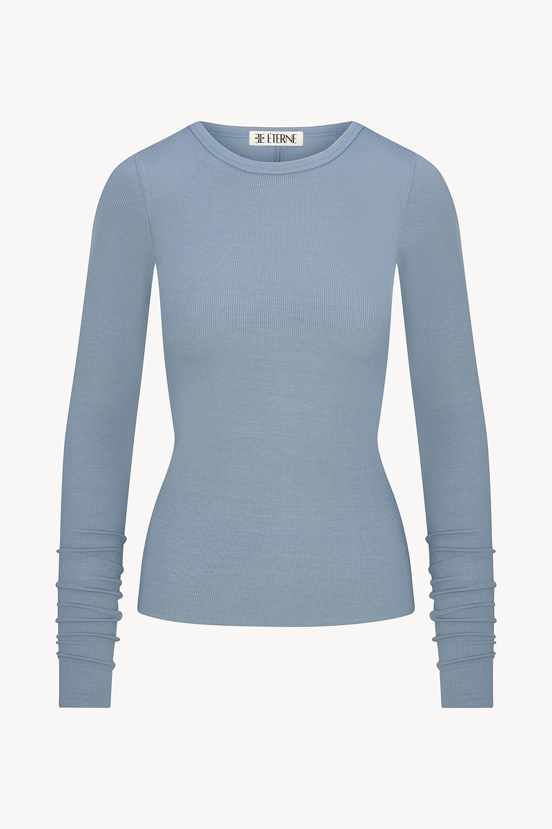 LONG SLEEVE FITTED TOP - ÉTERNE