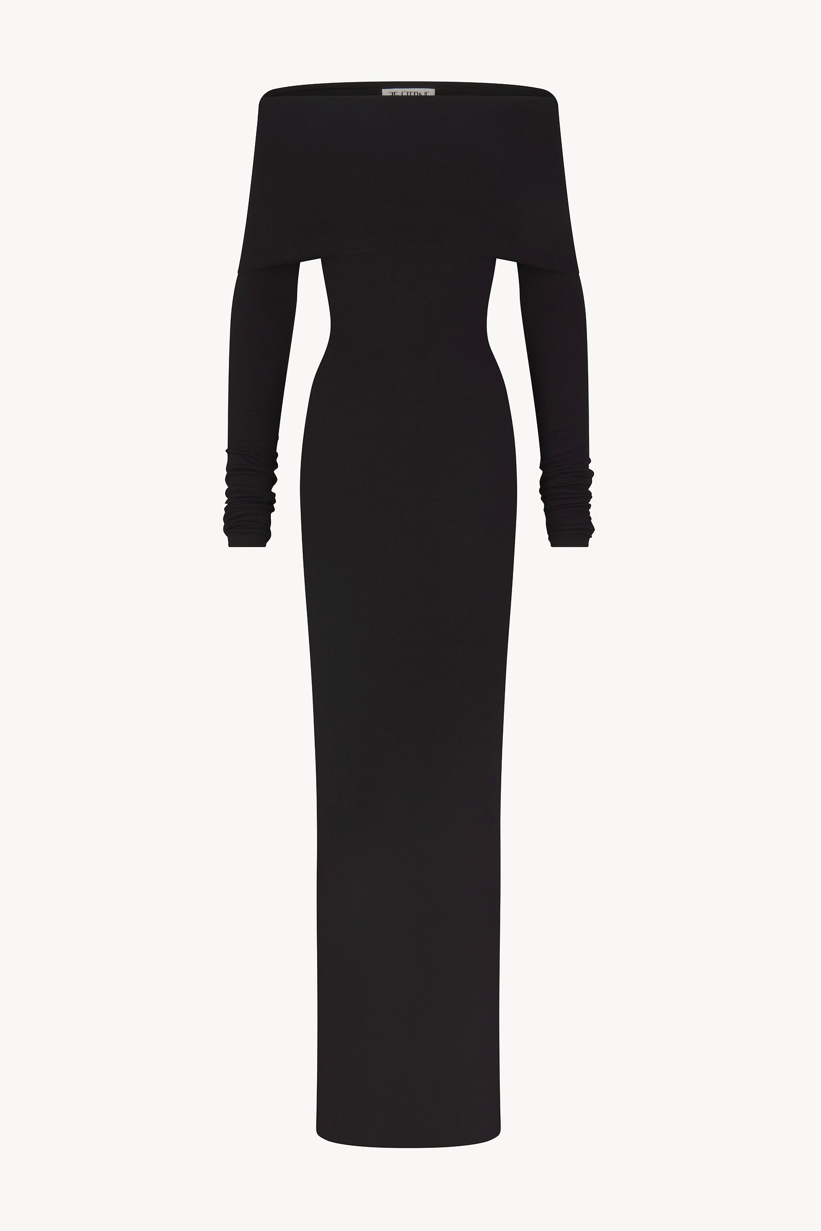 LONG SLEEVE OFF-SHOULDER MAXI DRESS - ÉTERNE
