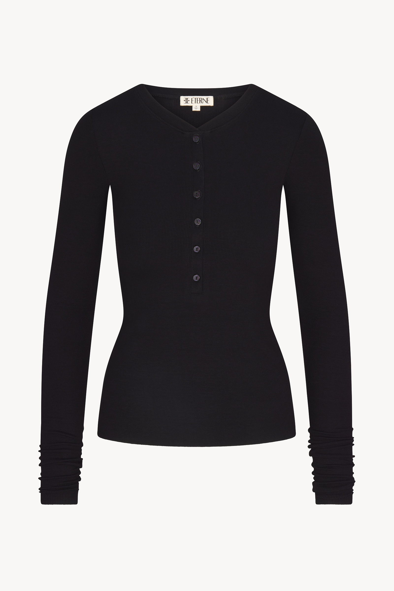 LONG SLEEVE HENLEY - ÉTERNE