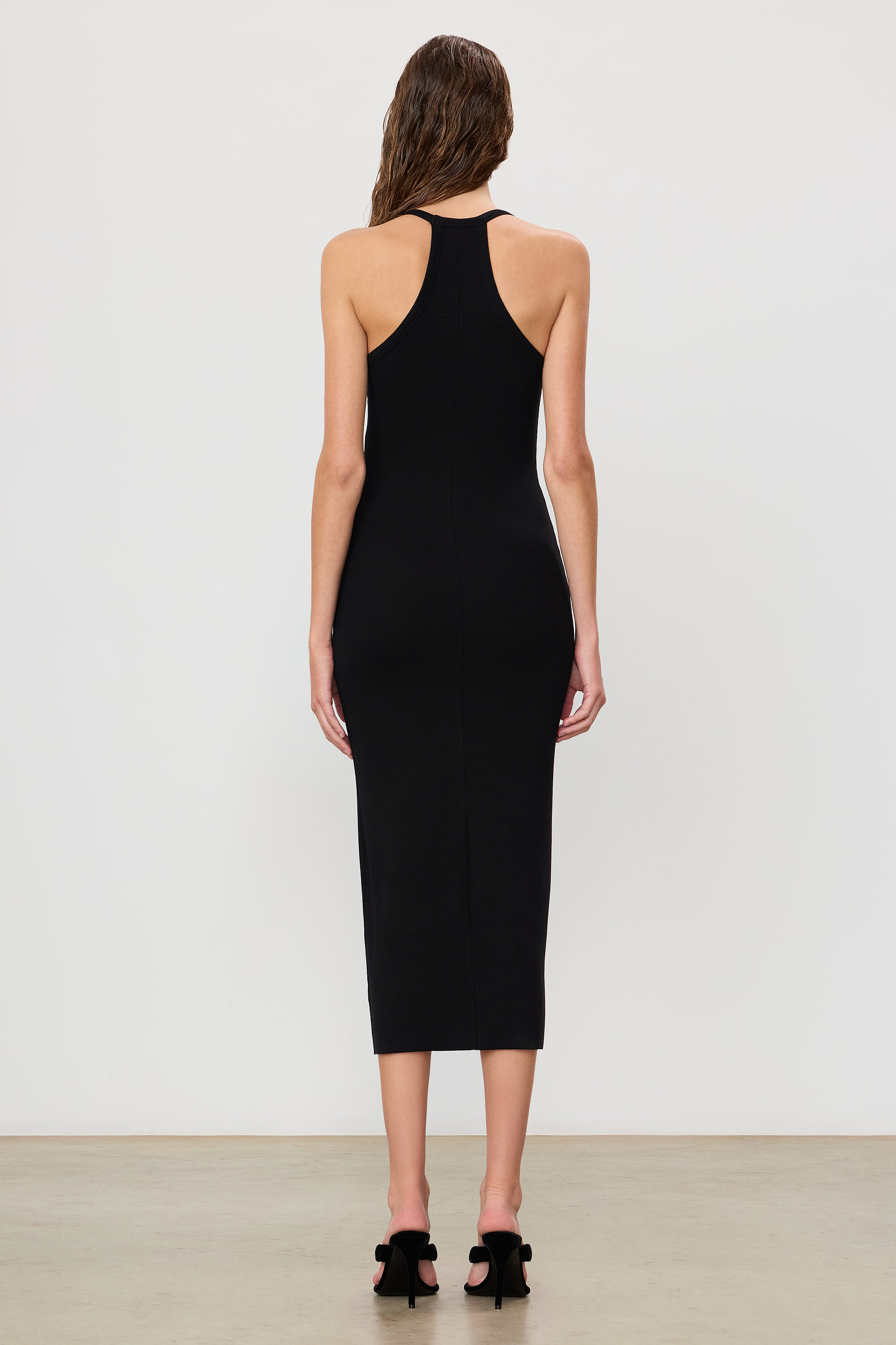 V-NECK RACERBACK MIDI DRESS - ÉTERNE