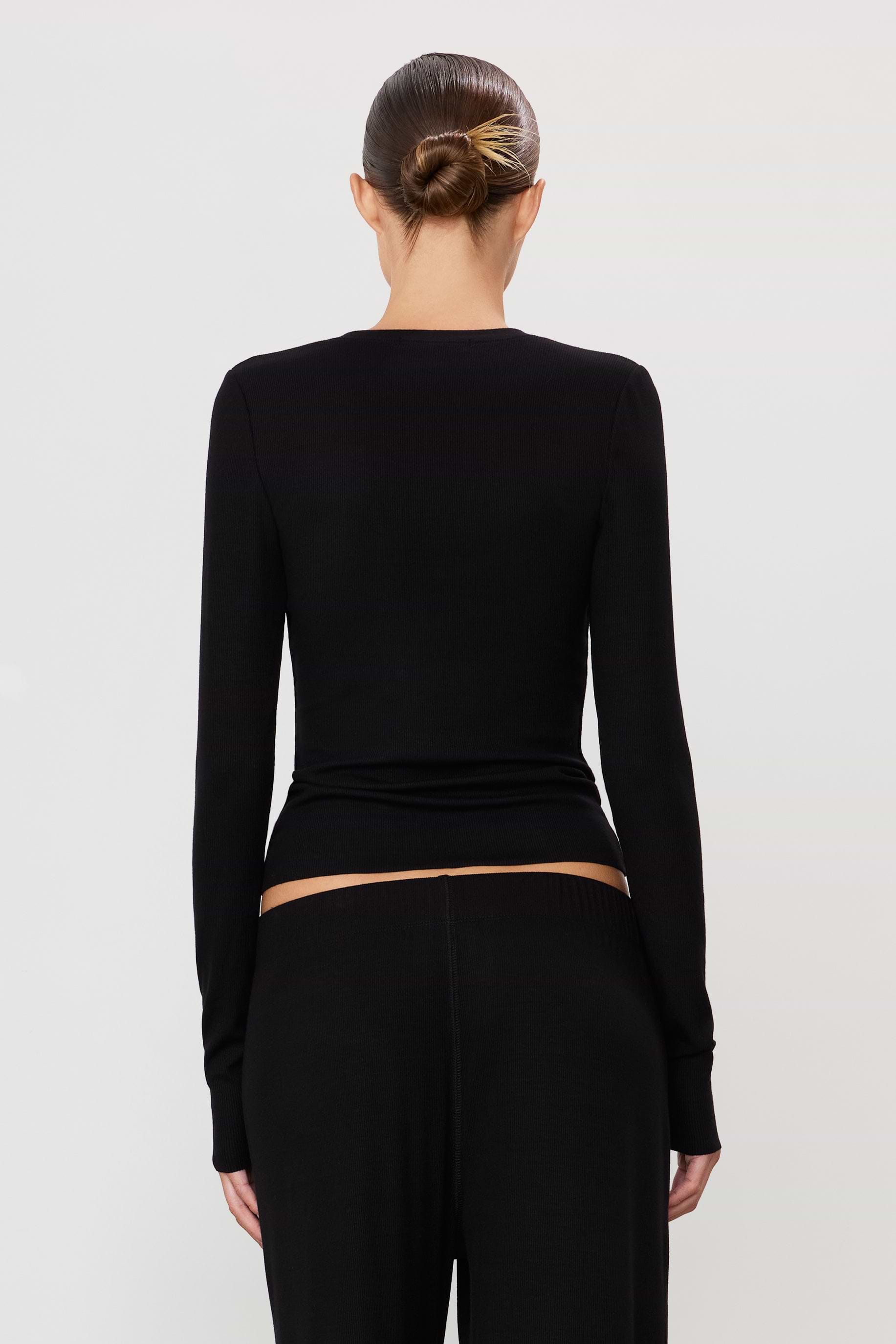 LONG SLEEVE HENLEY - ÉTERNE