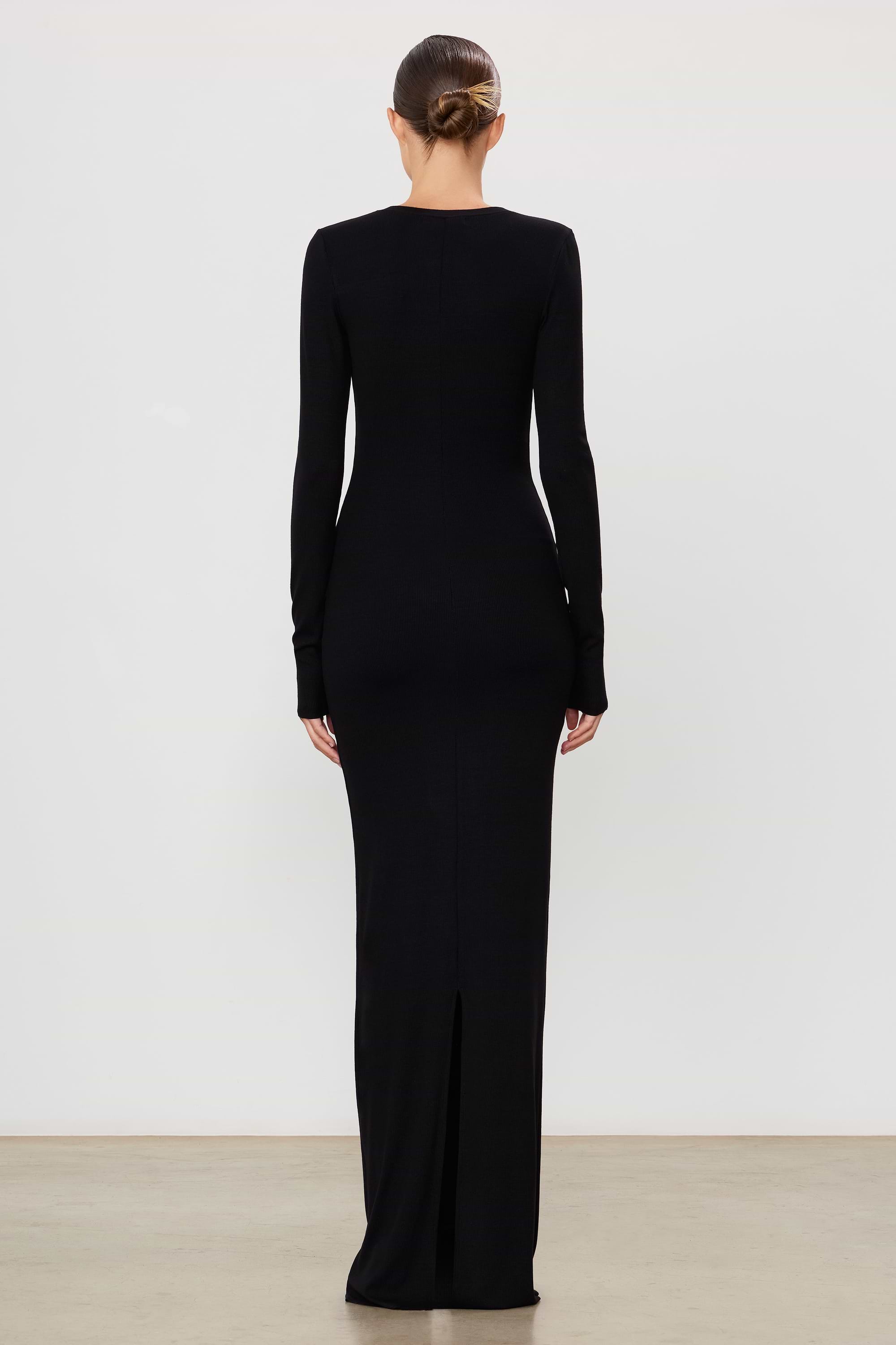 Long Sleeve Henley Maxi Dress Long Sleeve Henley Maxi Dress