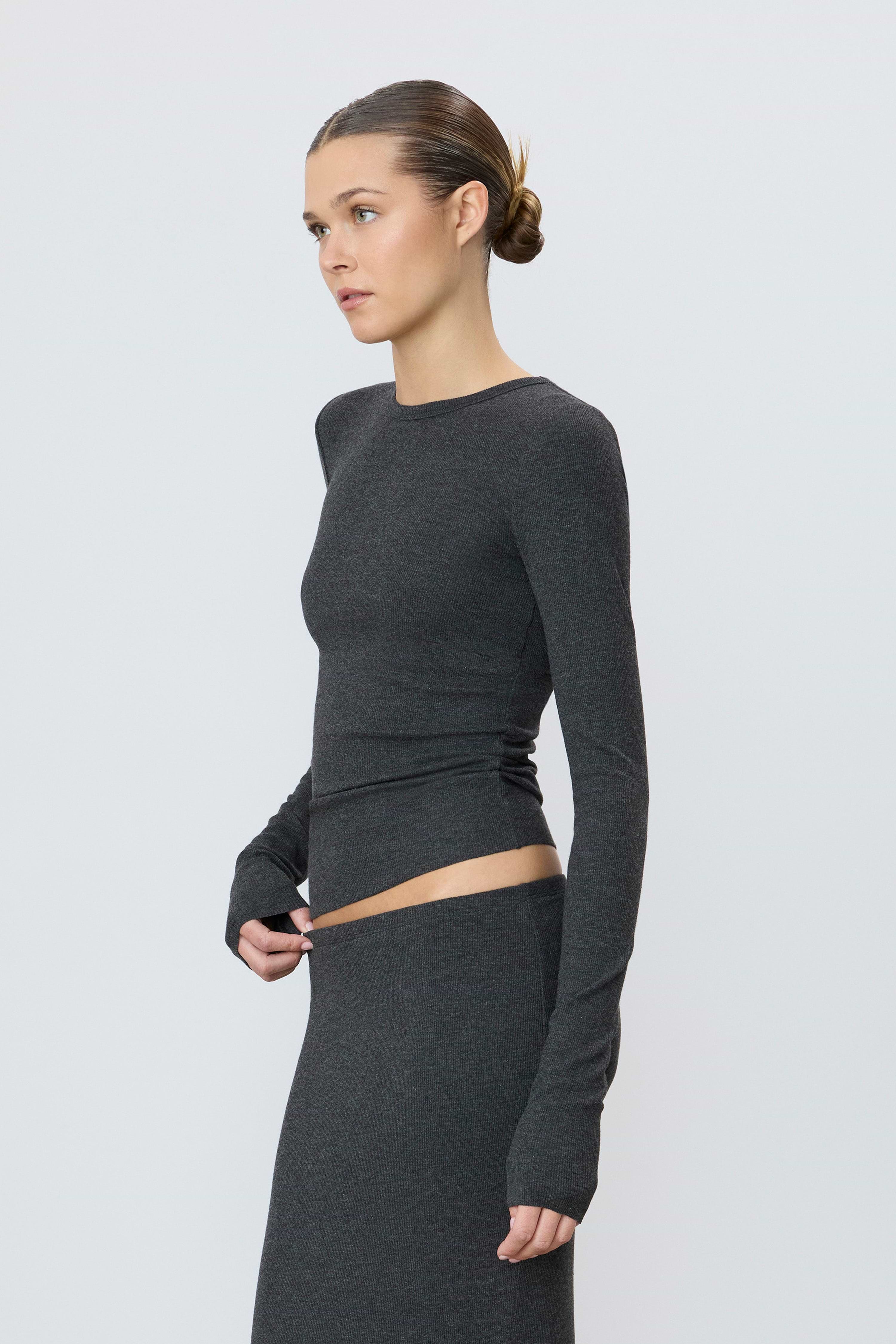 ÉTERNE LONG SLEEVE FITTED TOP