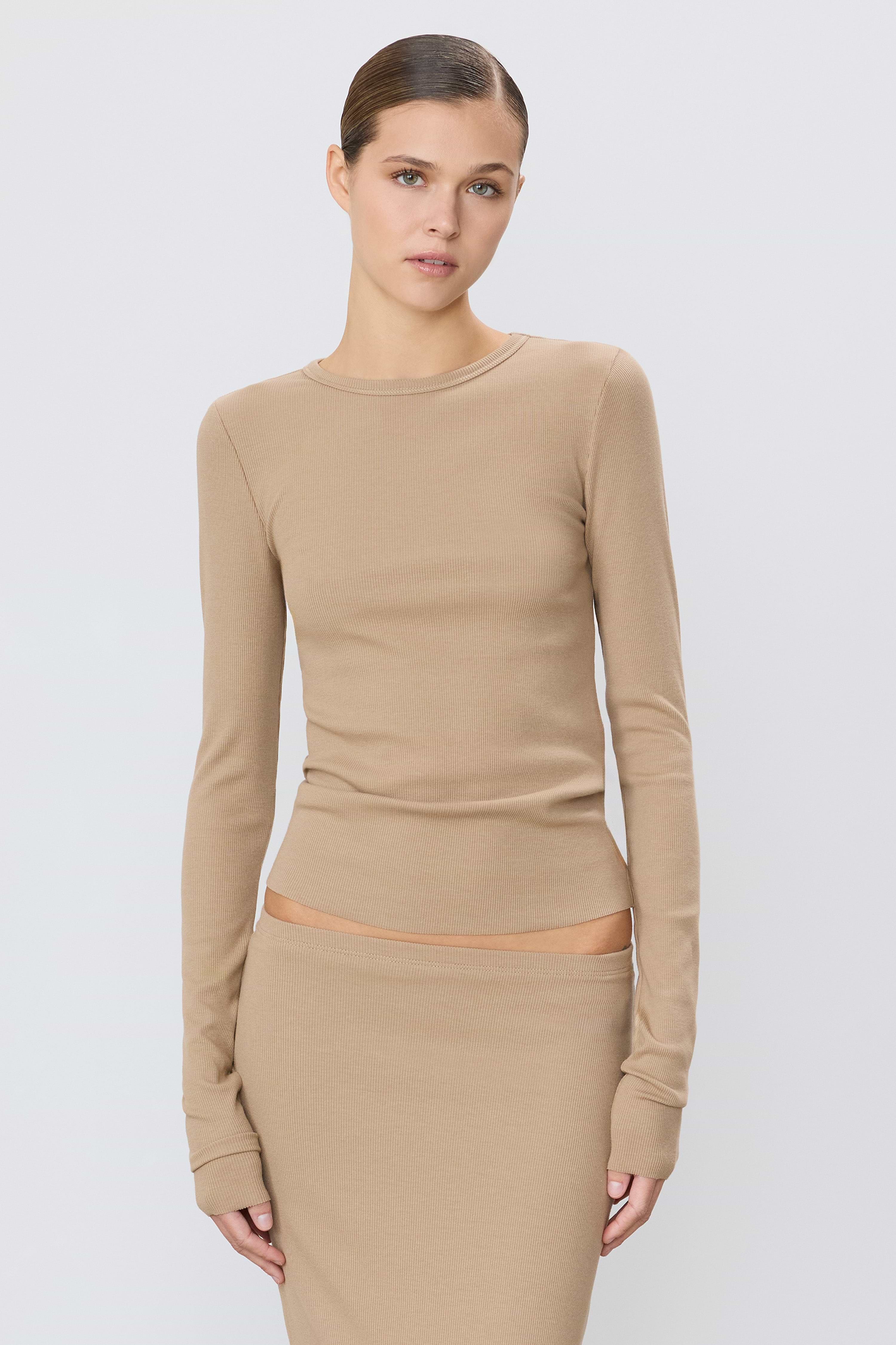 LONG SLEEVE FITTED TOP - ÉTERNE