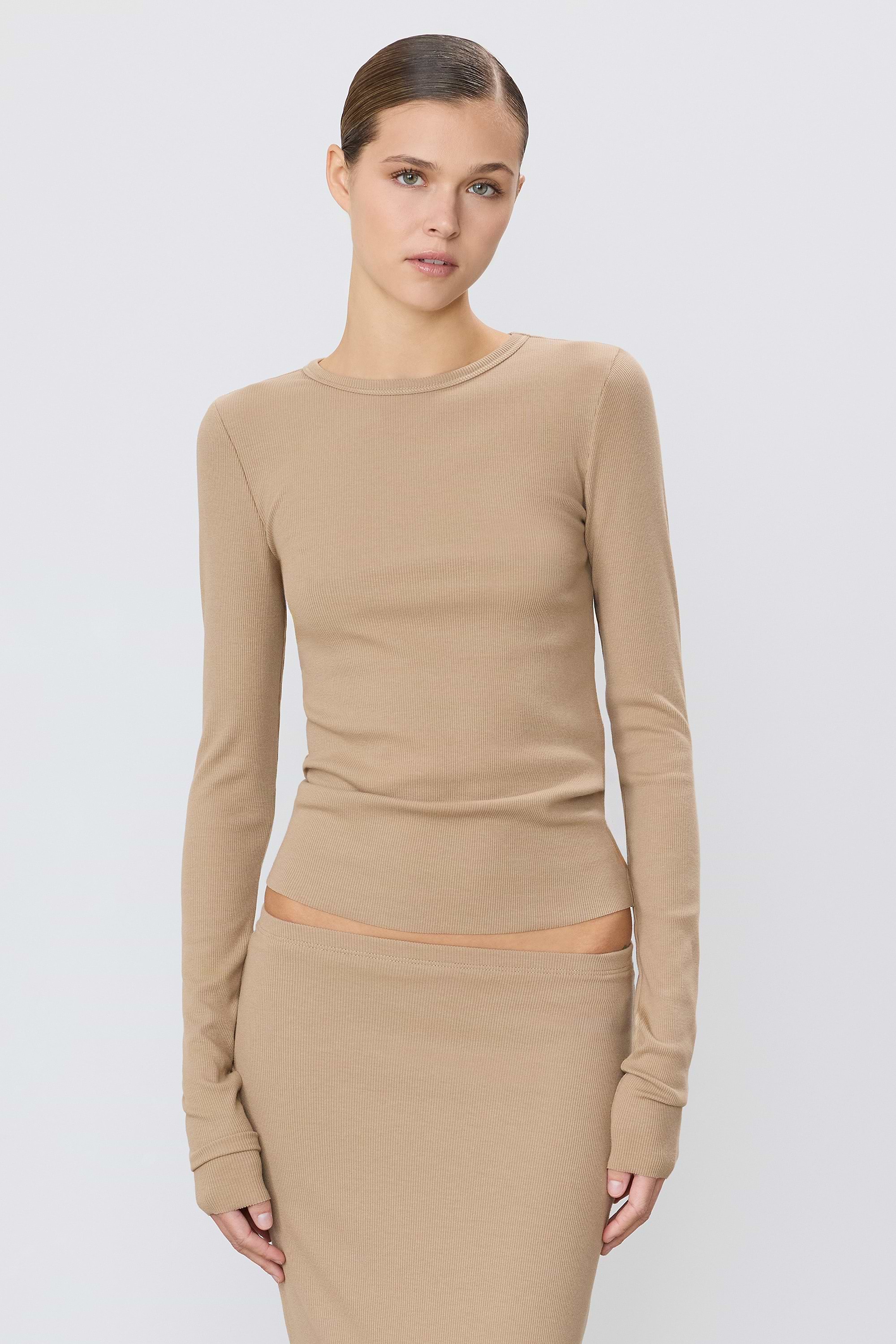 LONG SLEEVE FITTED TOP - ÉTERNE