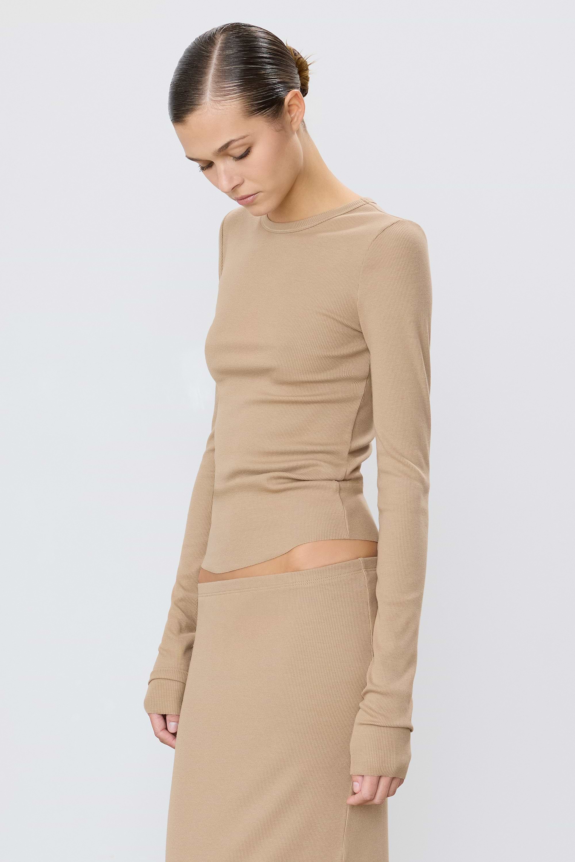 LONG SLEEVE FITTED TOP - ÉTERNE