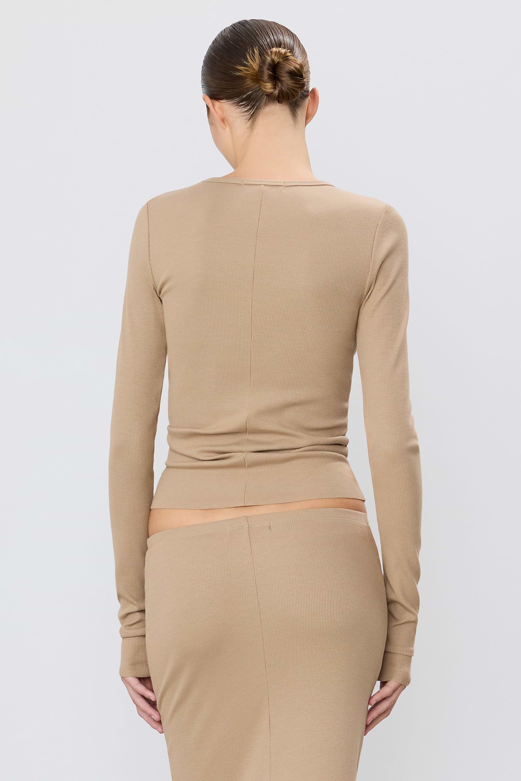 LONG SLEEVE FITTED TOP - ÉTERNE