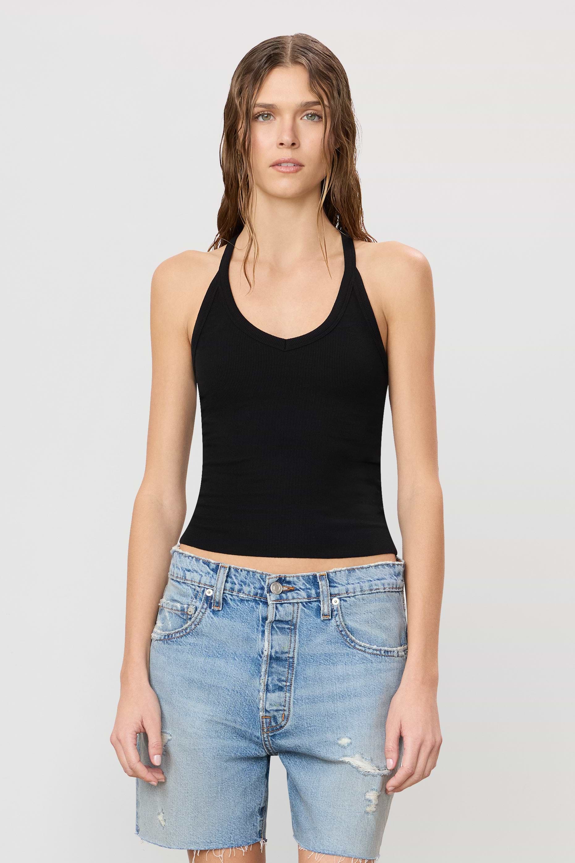 V-NECK RACERBACK TANK - ÉTERNE
