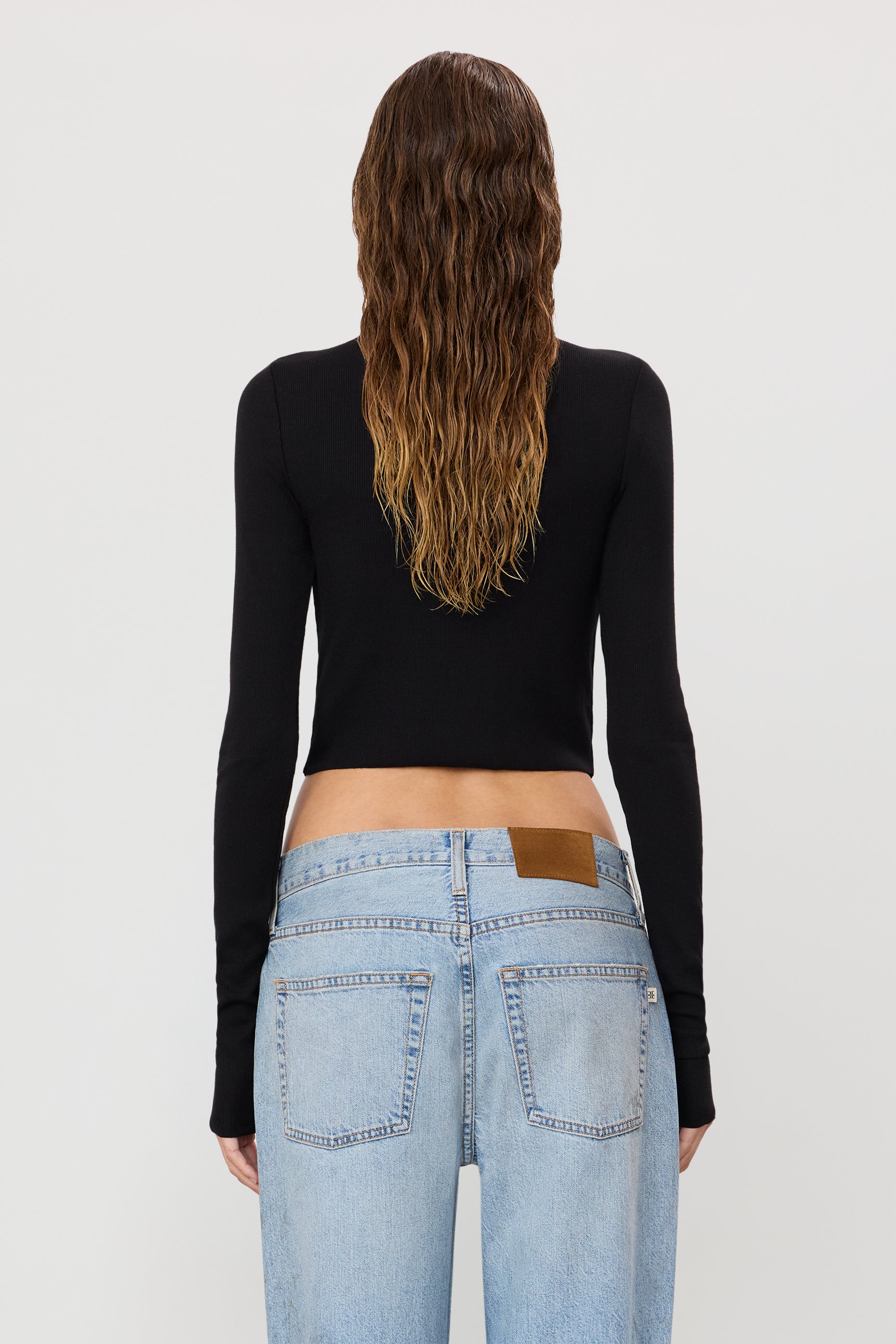 CROPPED FITTED TURTLENECK TOP - ÉTERNE