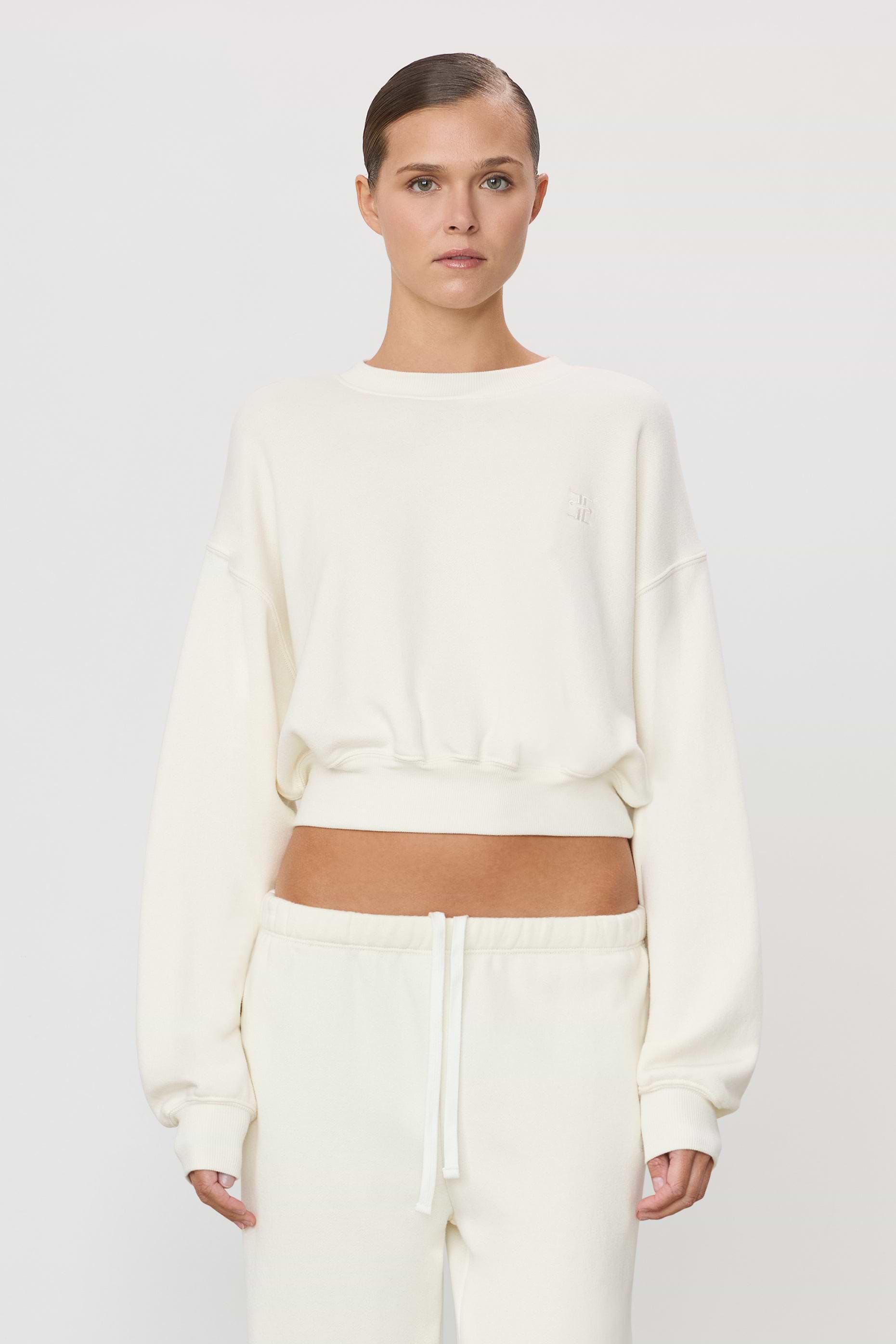 CROPPED CREWNECK SWEATSHIRT - ÉTERNE
