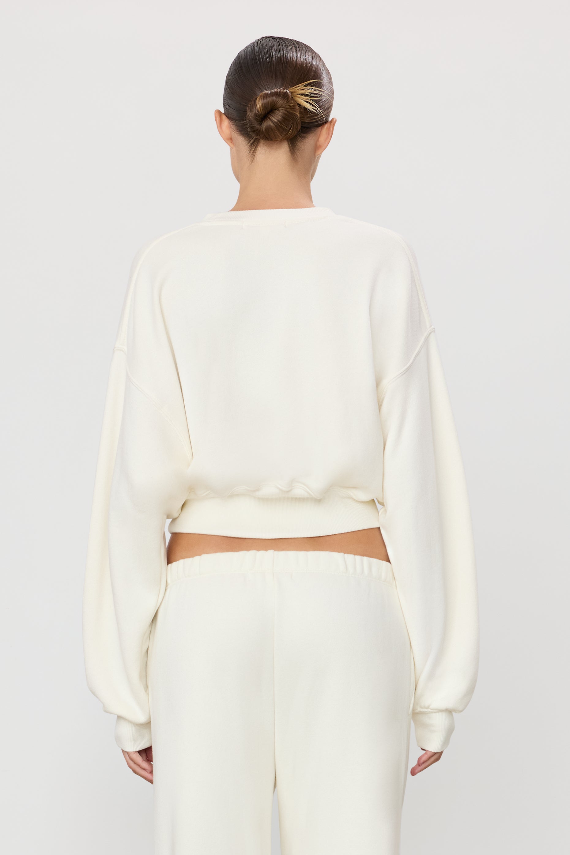CROPPED CREWNECK SWEATSHIRT - ÉTERNE