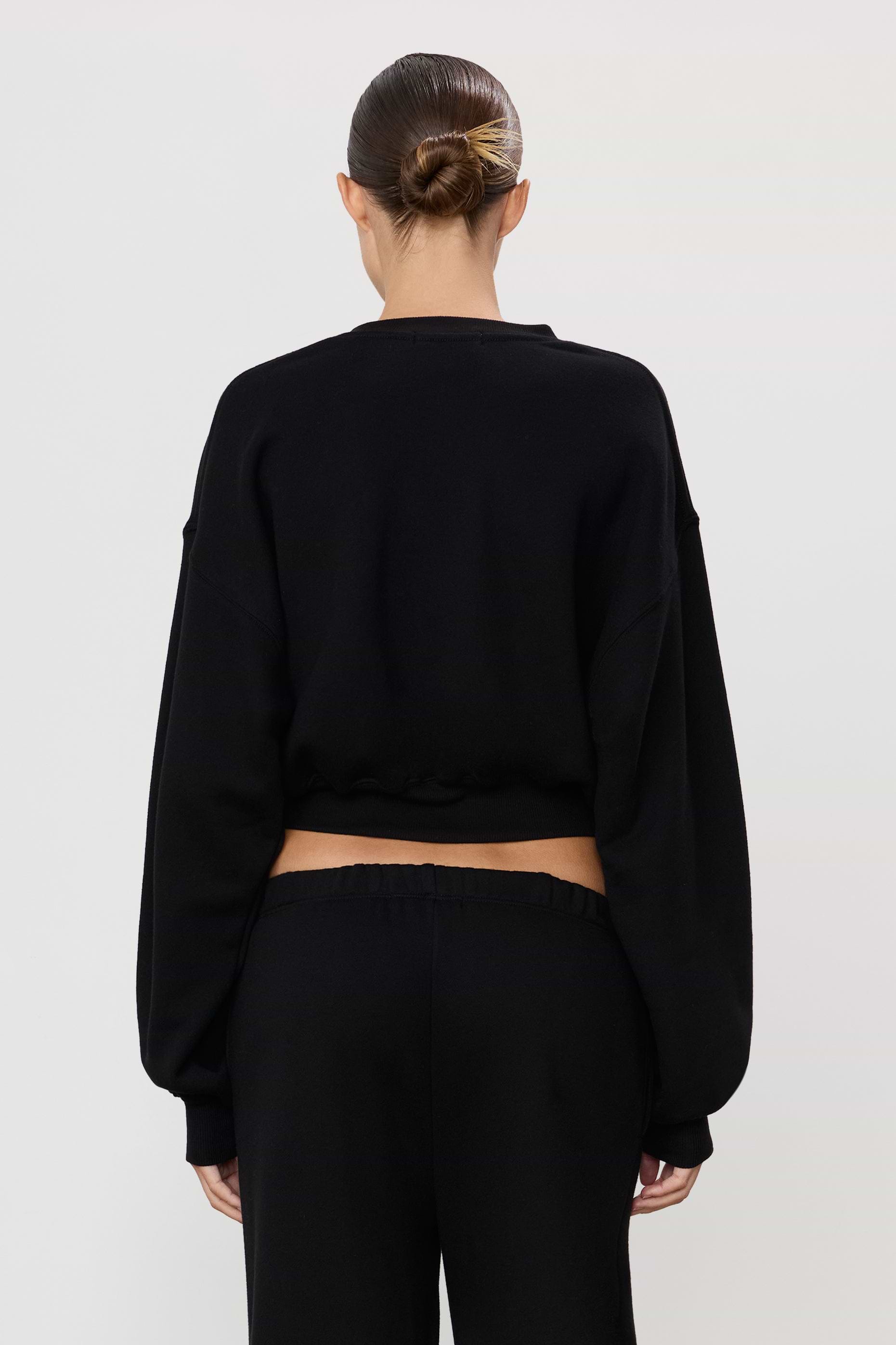 CROPPED CREWNECK SWEATSHIRT - ÉTERNE