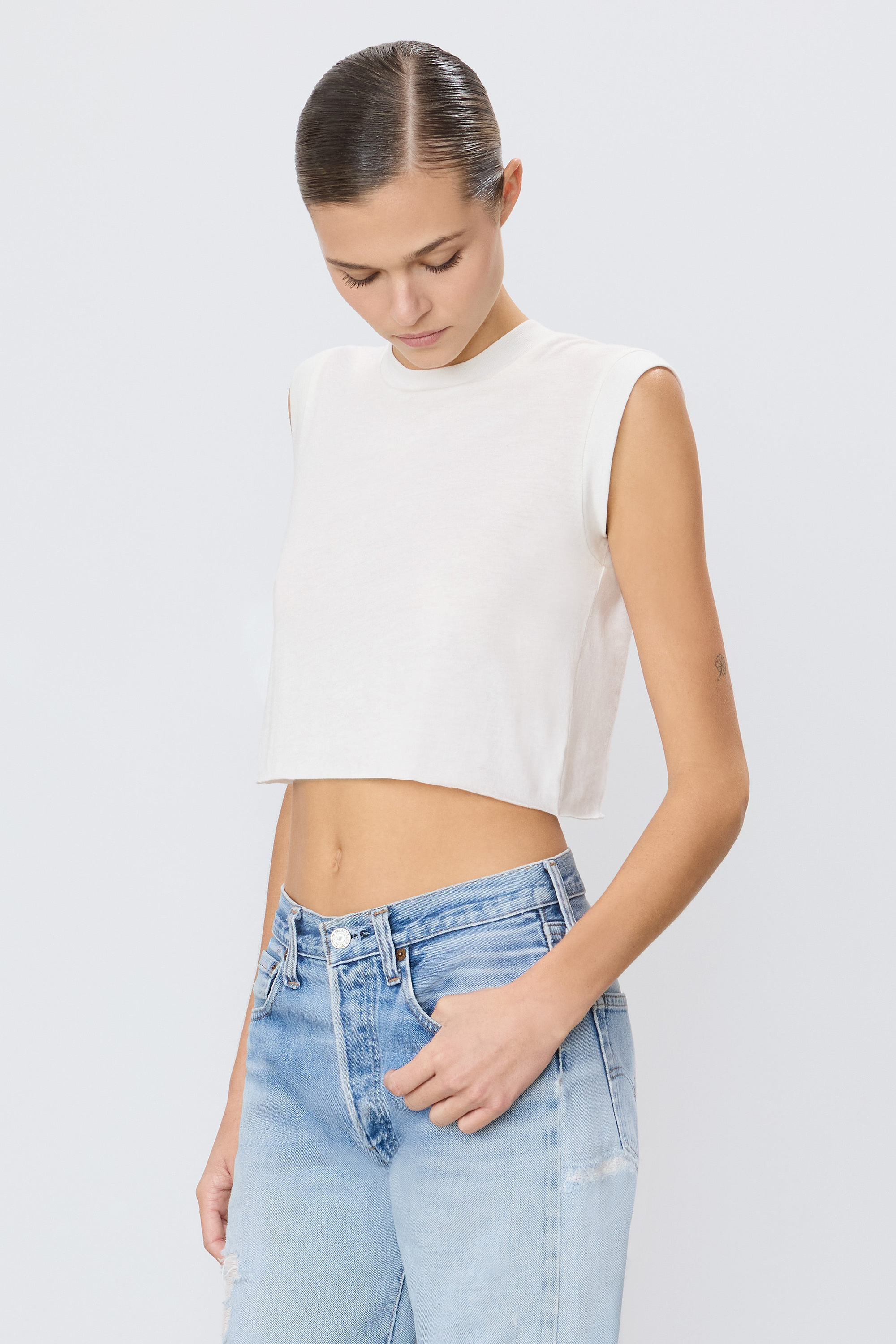 CROPPED MUSCLE TANK - ÉTERNE