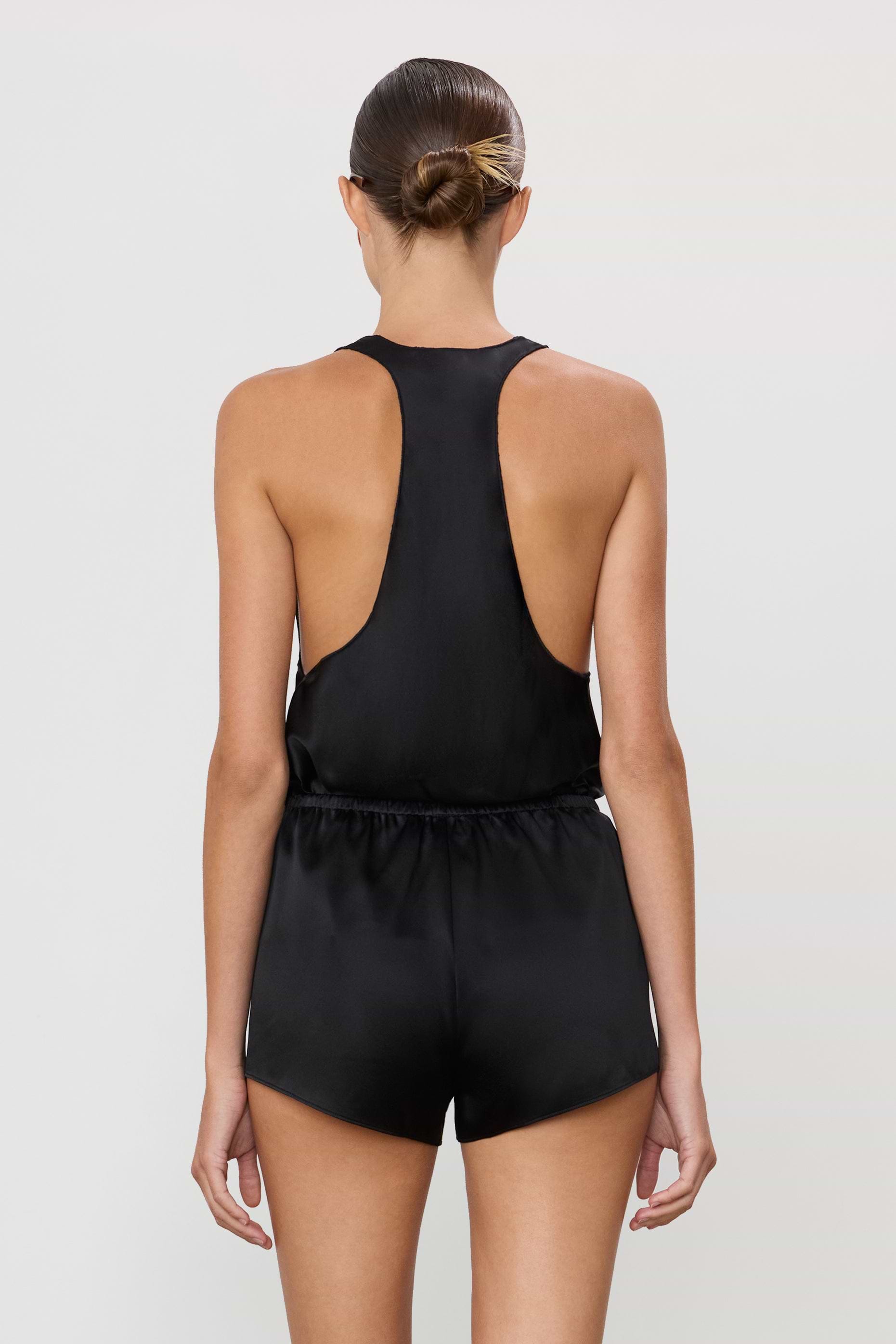 Hedi Top | Silk | Black