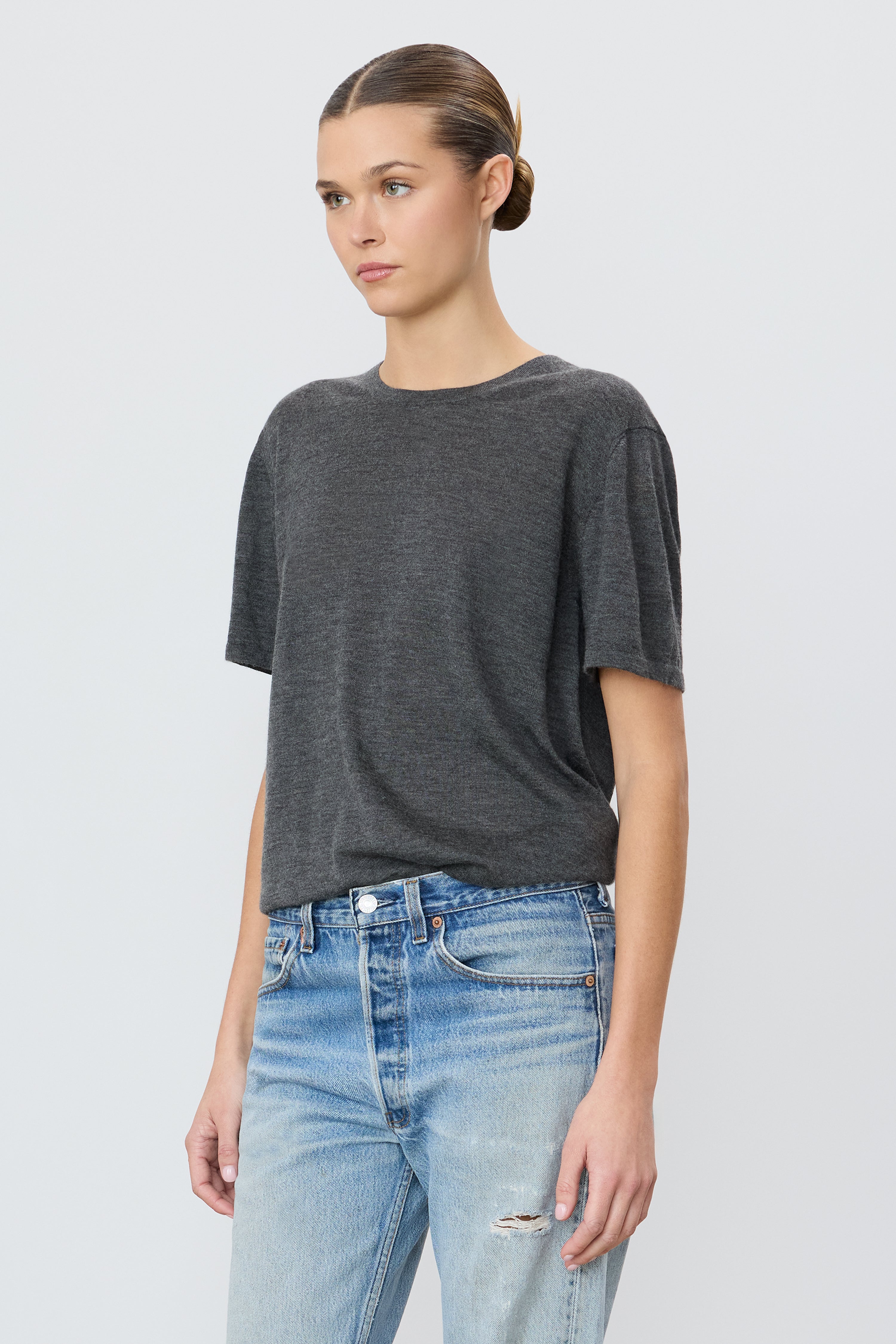 ÉTERNE SHORT SLEEVE BOYFRIEND T-SHIRT