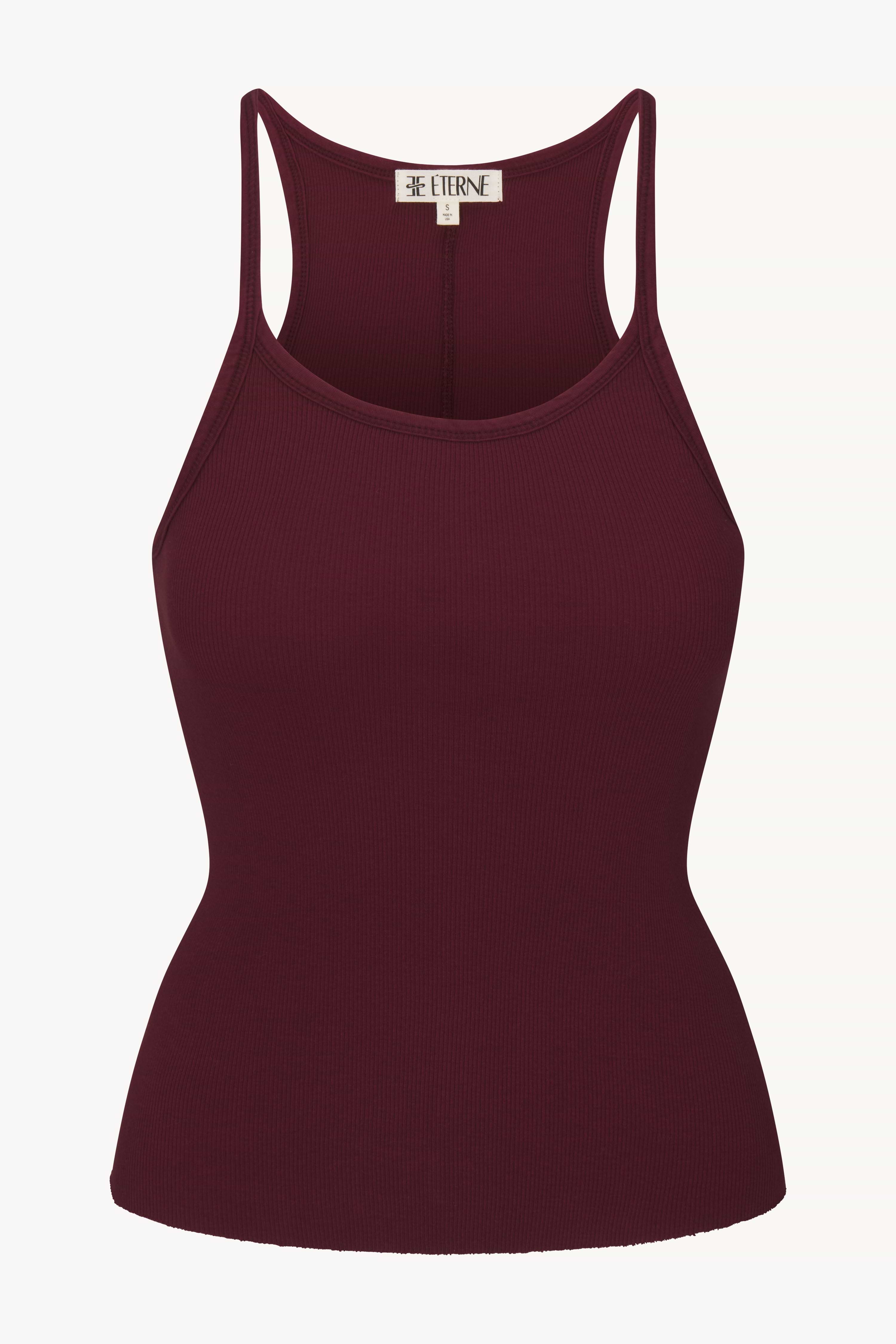 Rib Tank | Cotton Rib | Oxblood