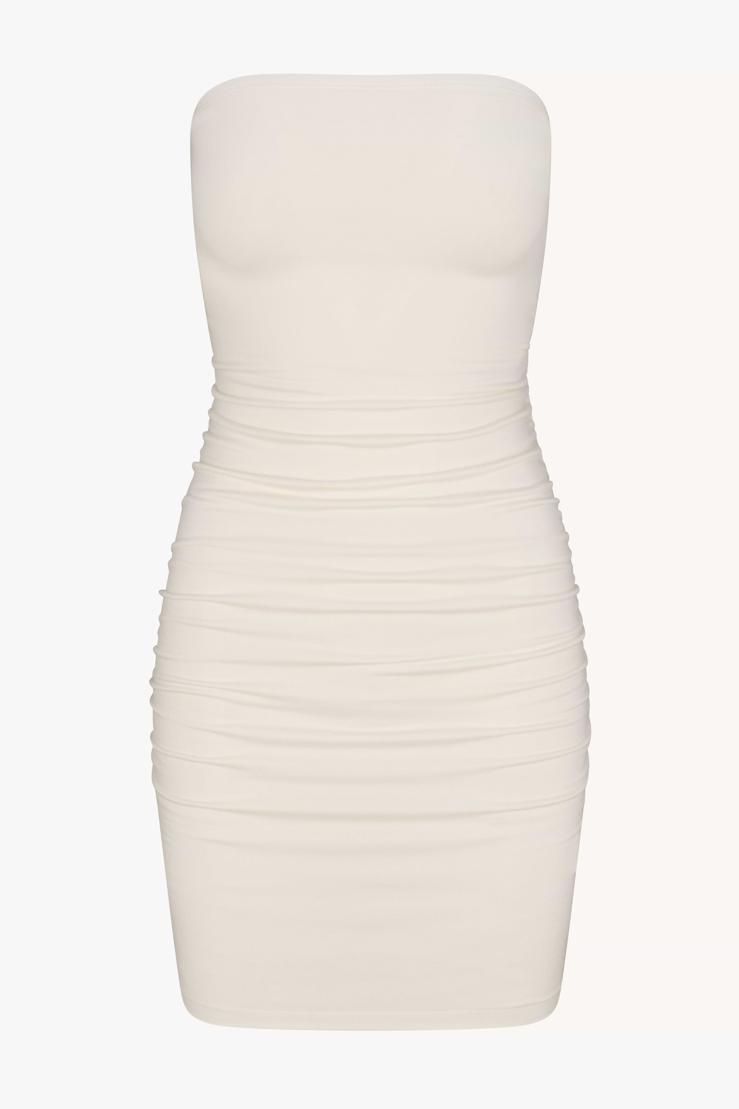 RUCHED TUBE MINI DRESS - ÉTERNE