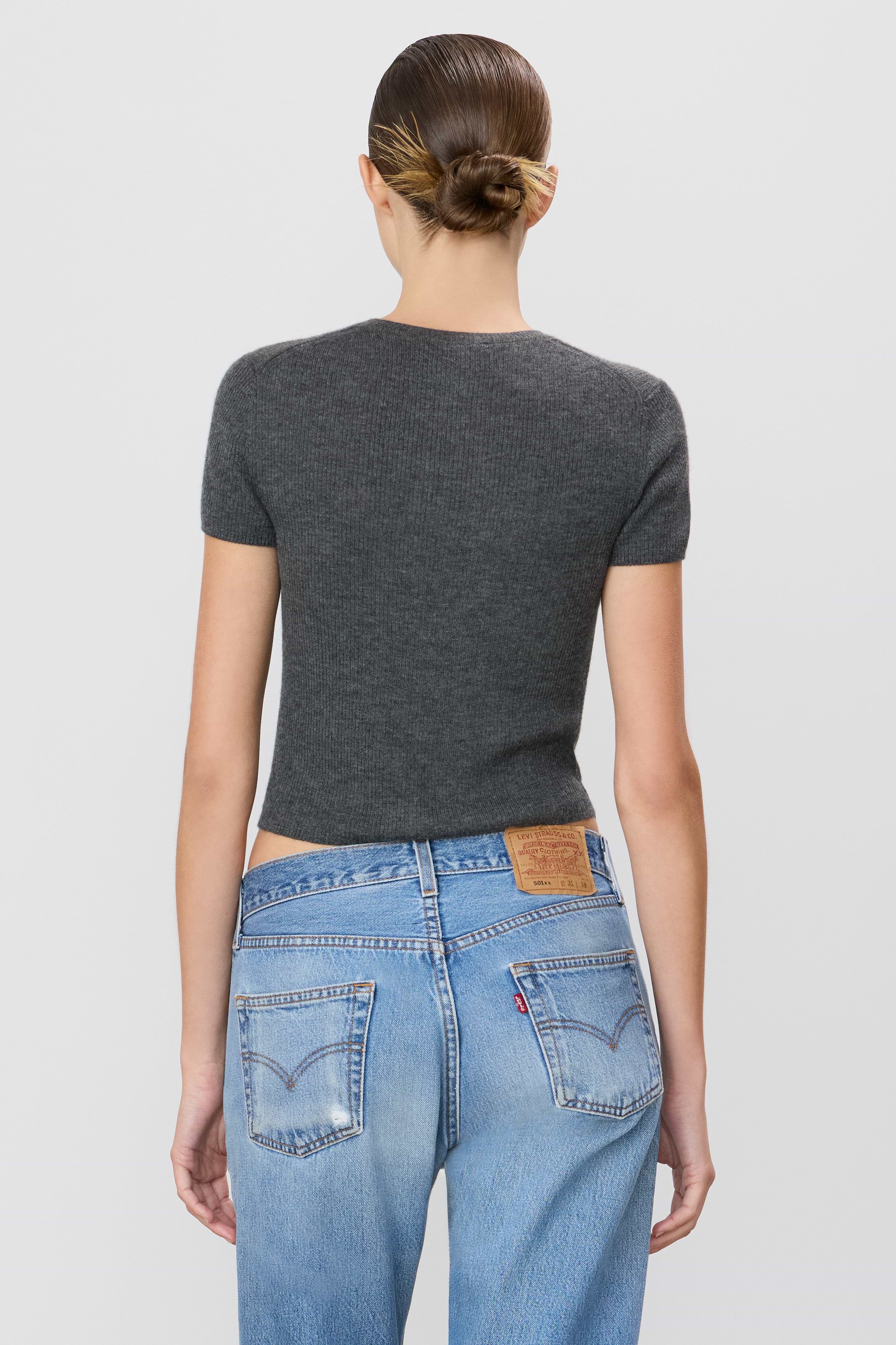 ÉTERNE RIB STITCH BABY TEE