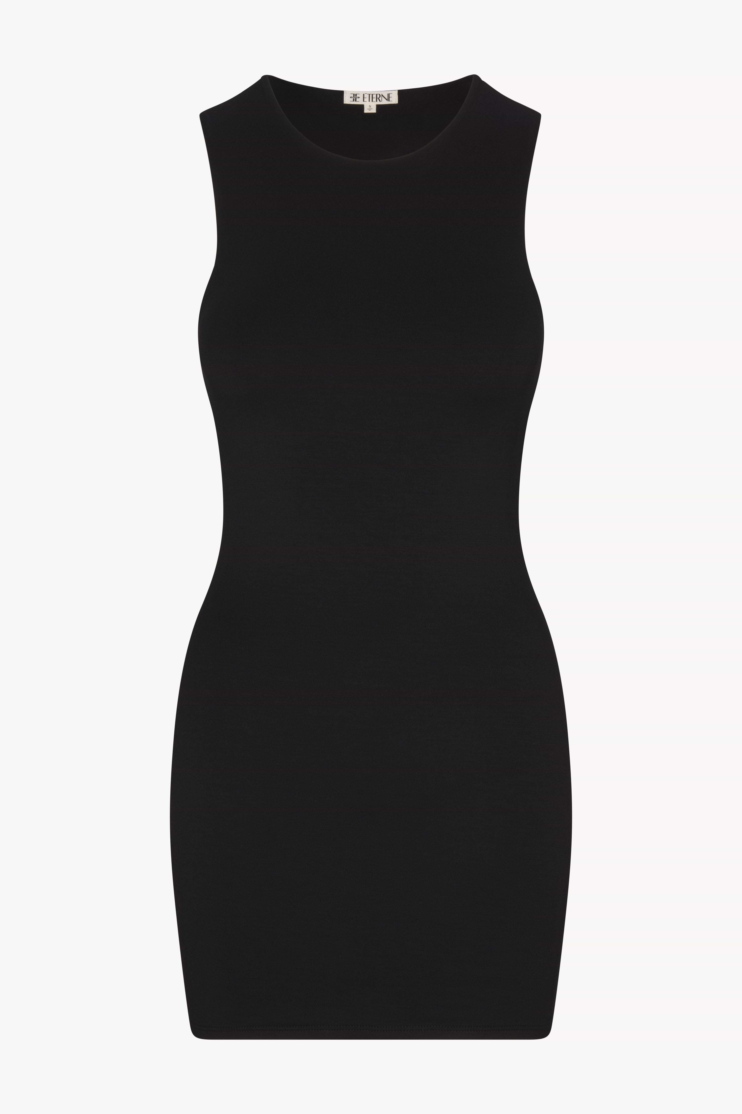 ÉTERNE SLEEVELESS CREWNECK MINI DRESS