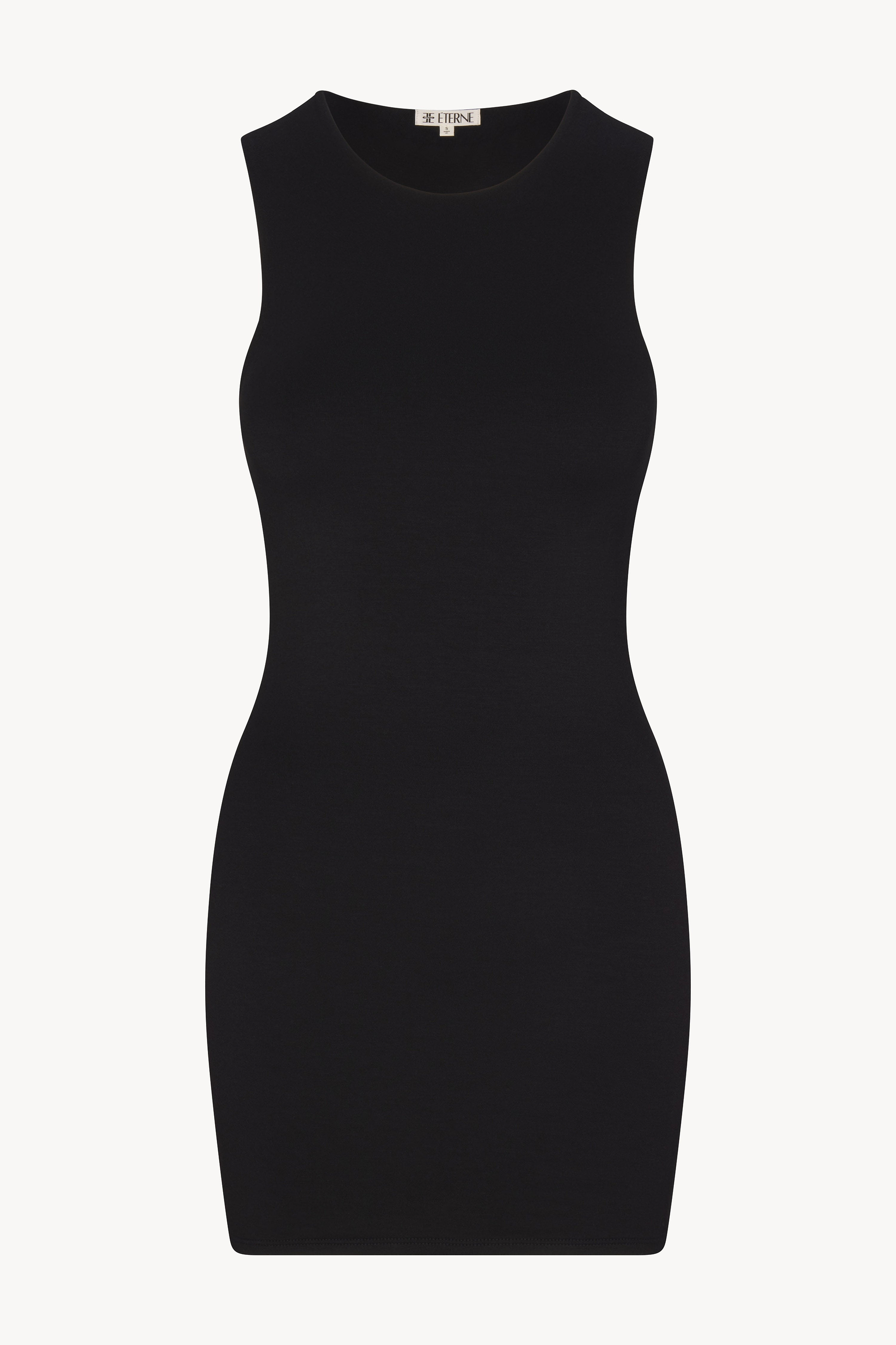 ÉTERNE SLEEVELESS CREWNECK MINI DRESS