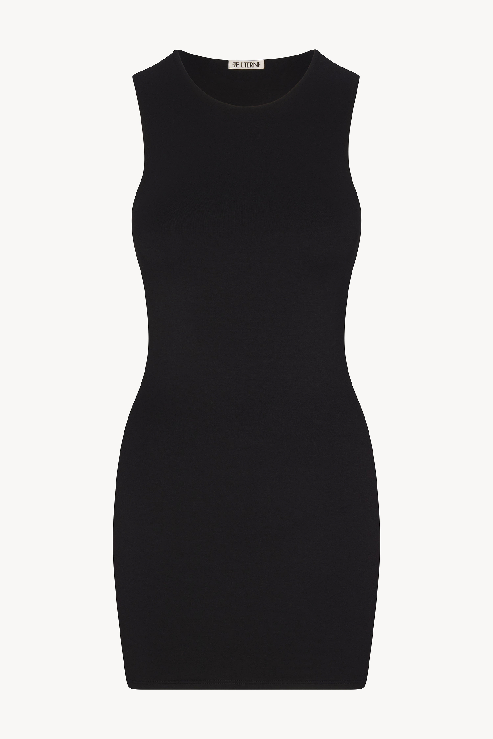 knee length dresses for ladies ETERNE~ Long Sleeve Crewneck Mini Dress main image 1