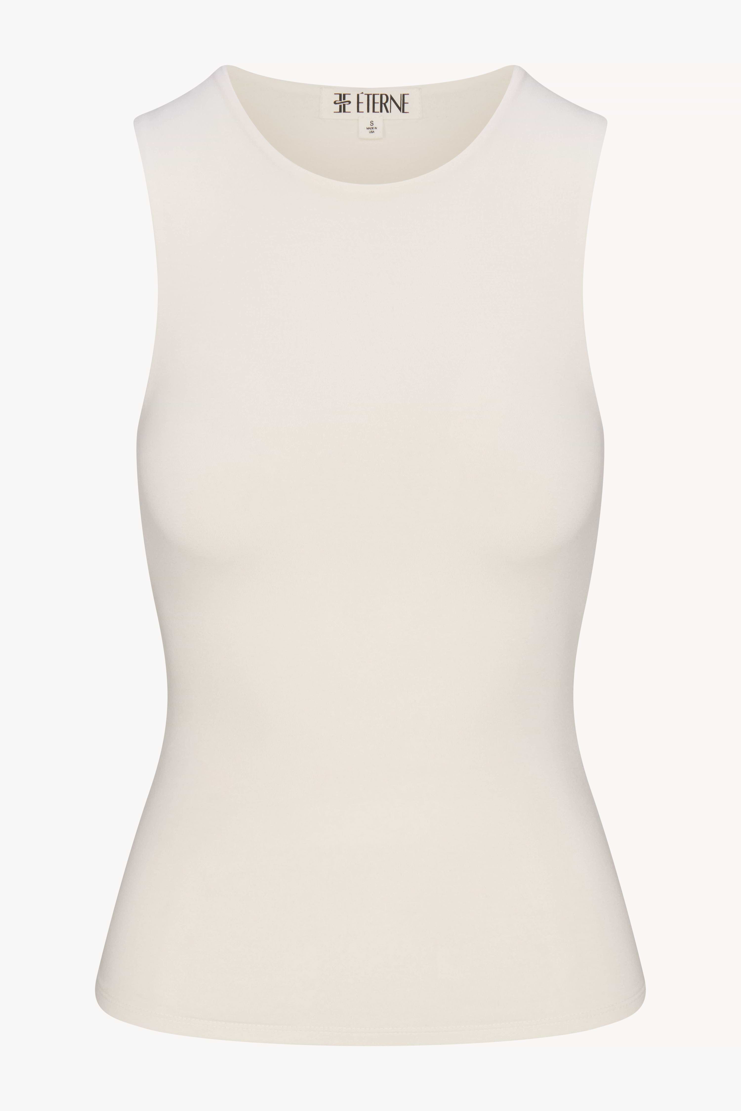 ÉTERNE SLEEVELESS CREWNECK TOP