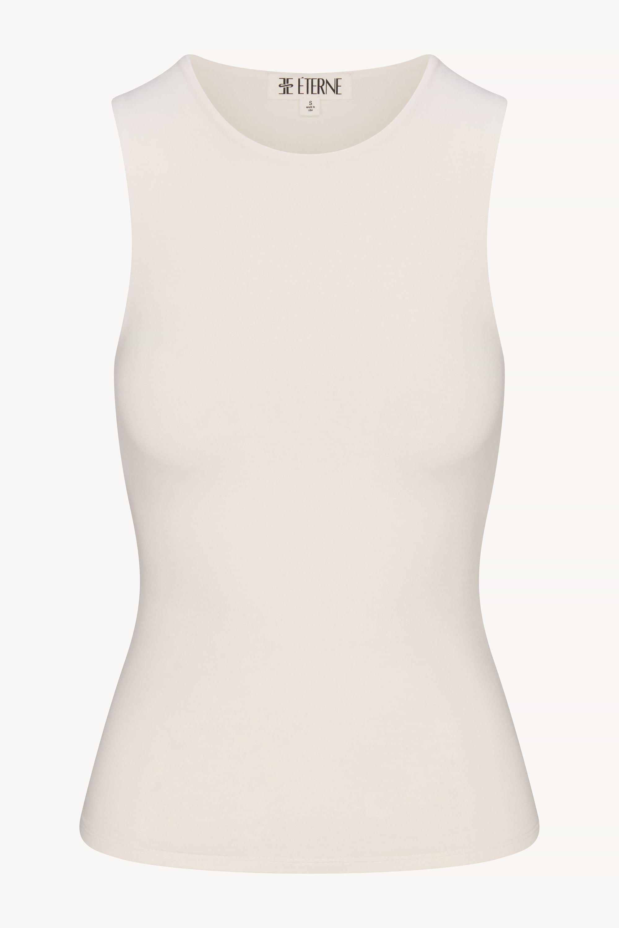 ÉTERNE SLEEVELESS CREWNECK TOP