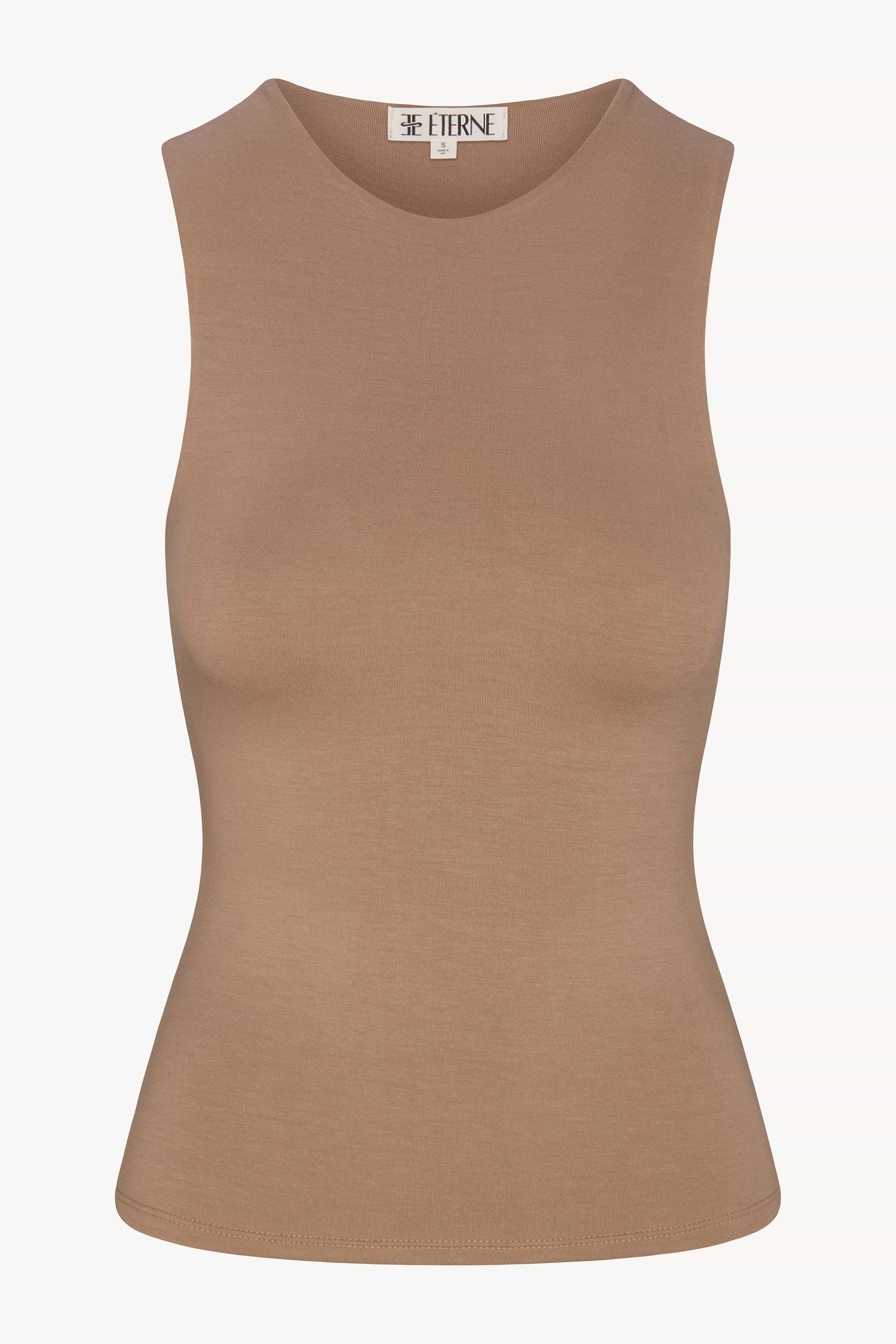 ÉTERNE SLEEVELESS CREWNECK TOP