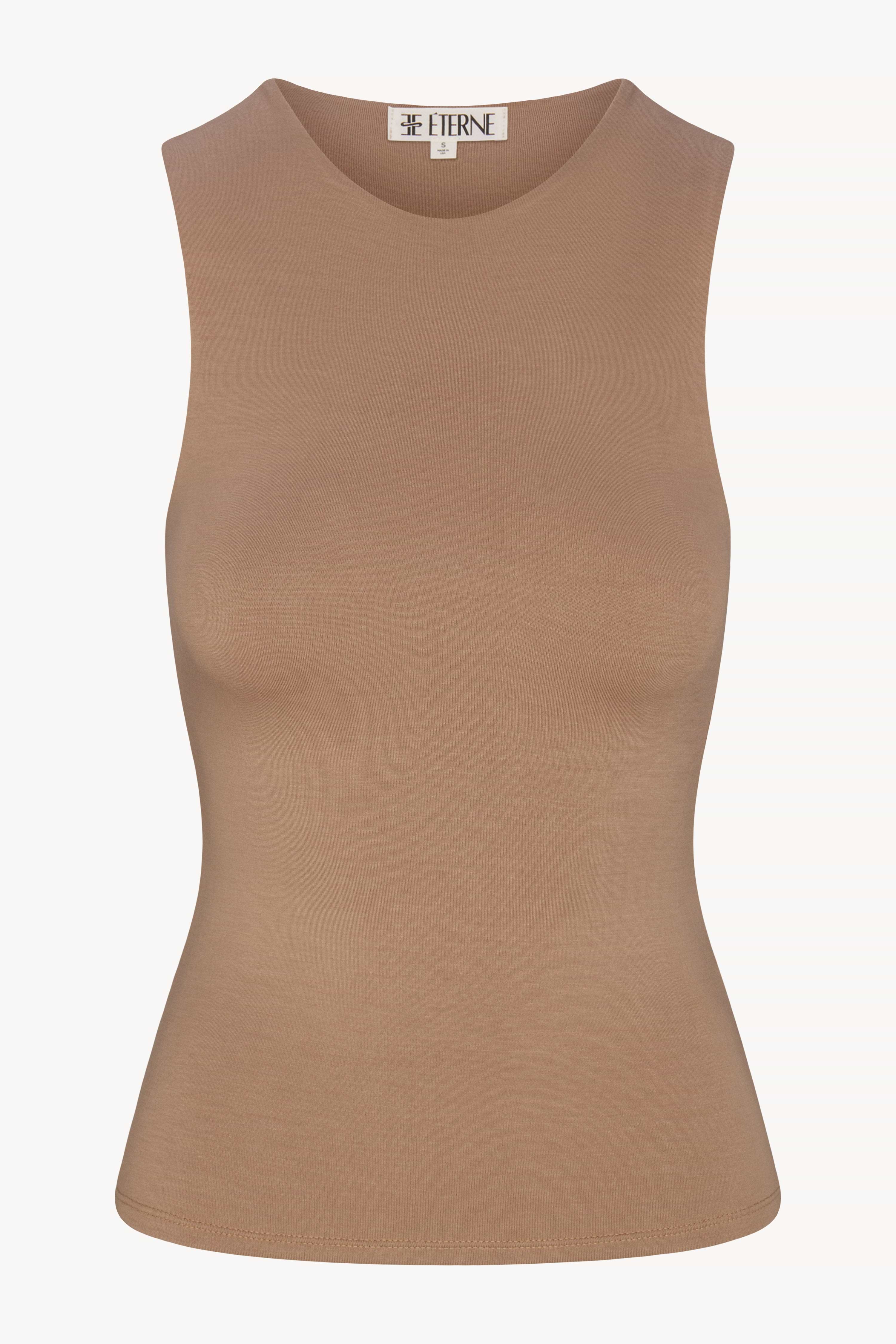 ÉTERNE SLEEVELESS CREWNECK TOP