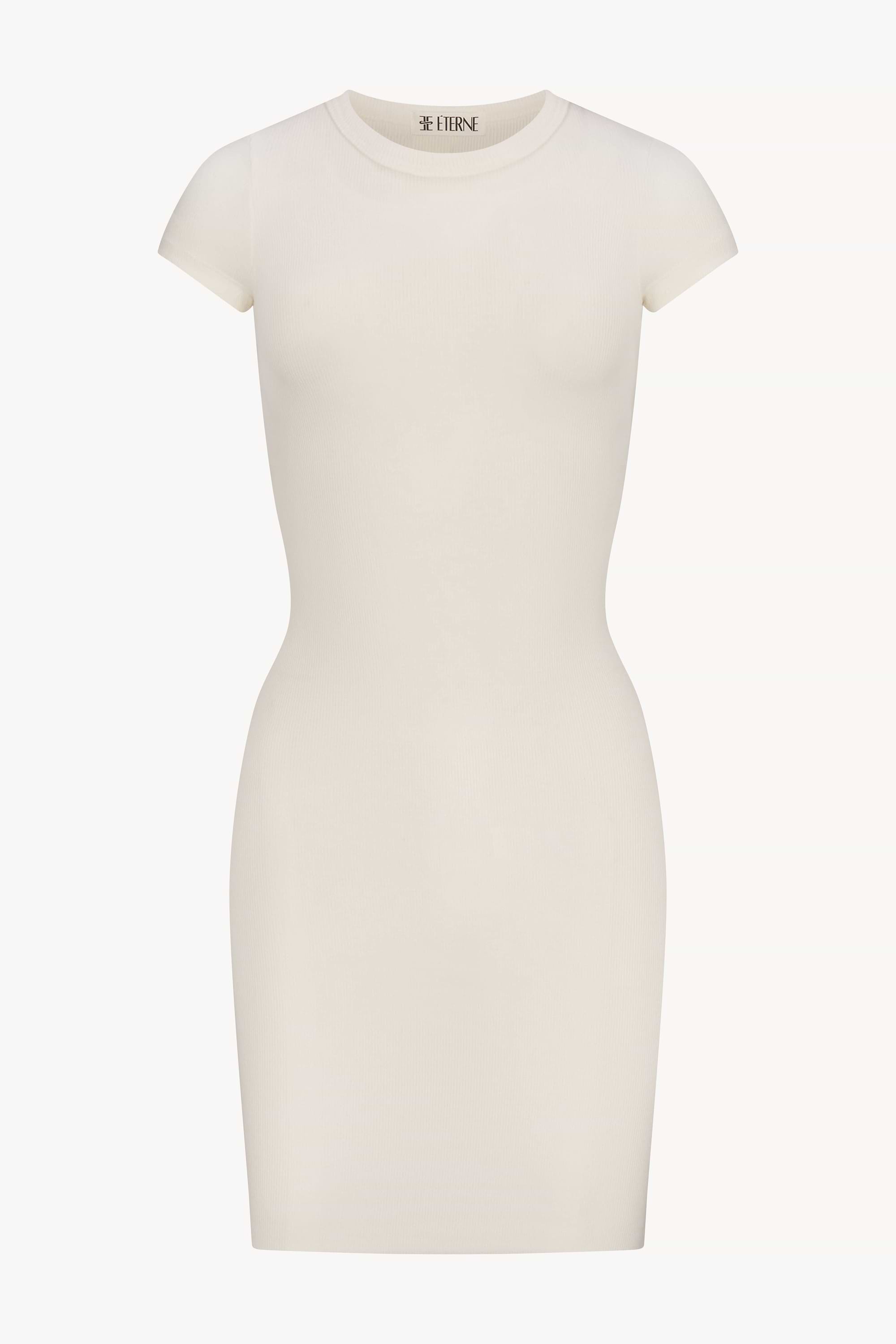 Cap Sleeve Mini Dress | Butter Rib | Cream Cap Sleeve Mini Dress | Butter Rib | Cream