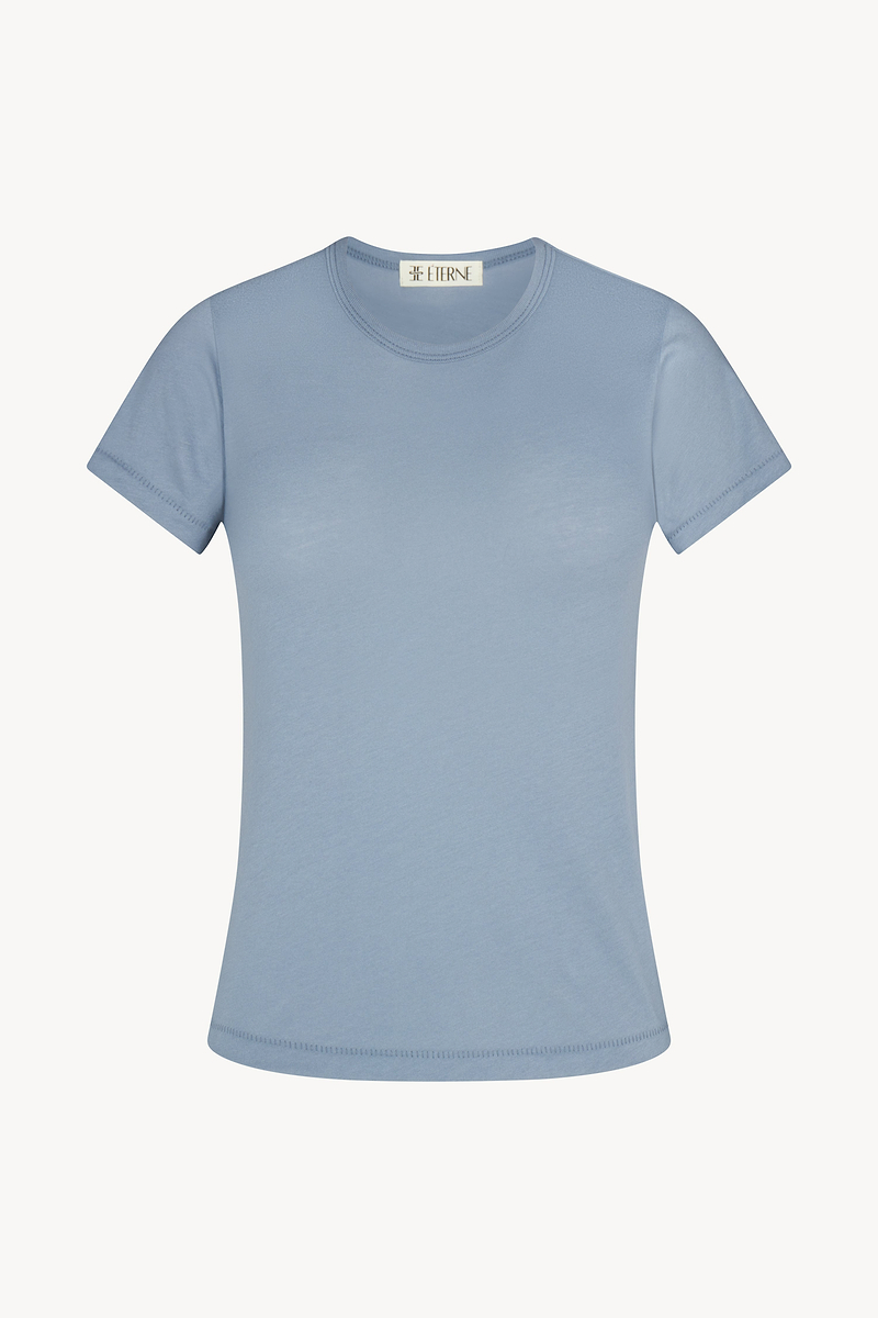 FITTED CREWNECK SHORT SLEEVE T-SHIRT - ÉTERNE
