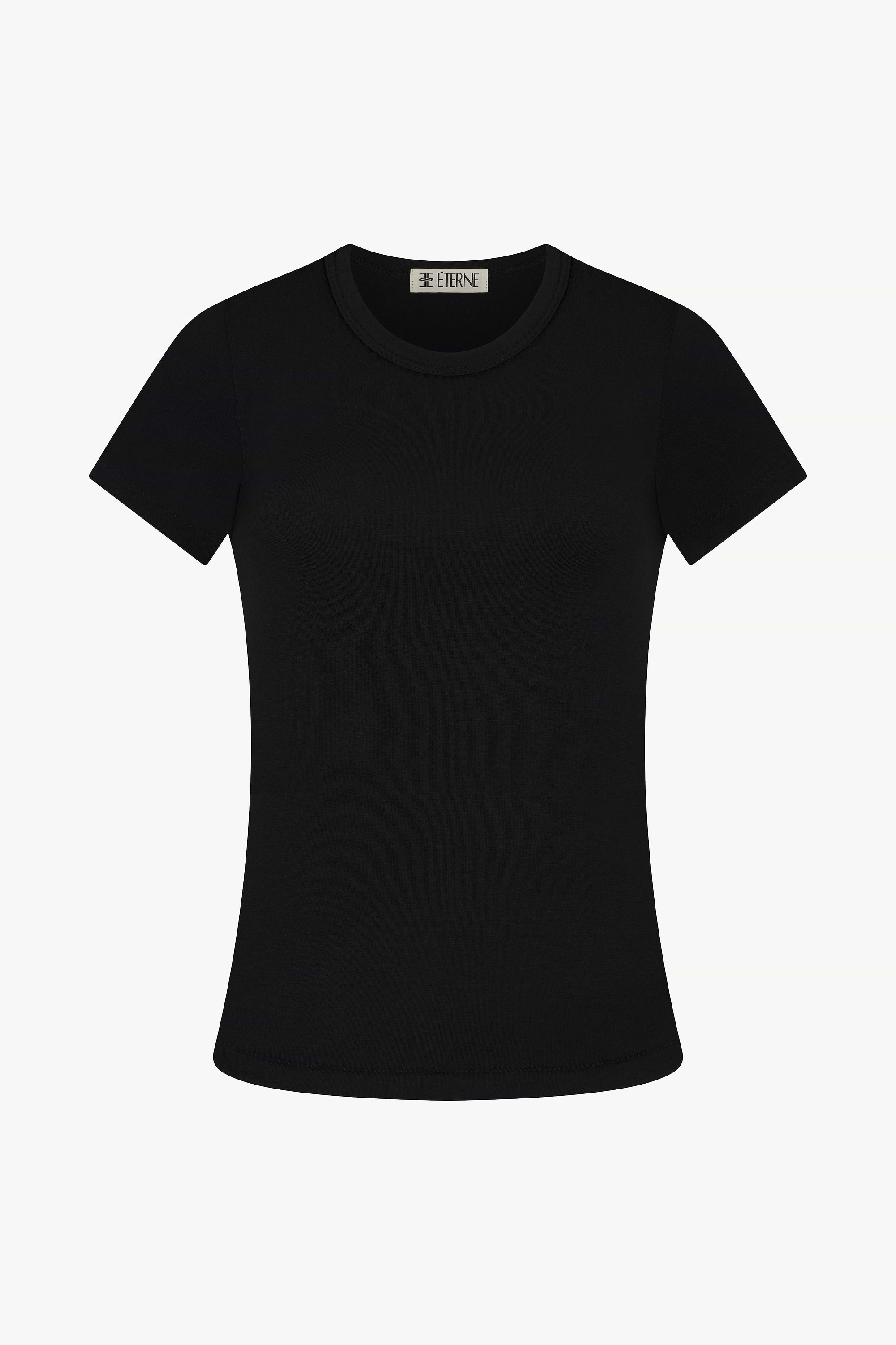 FITTED CREWNECK SHORT SLEEVE T-SHIRT - ÉTERNE