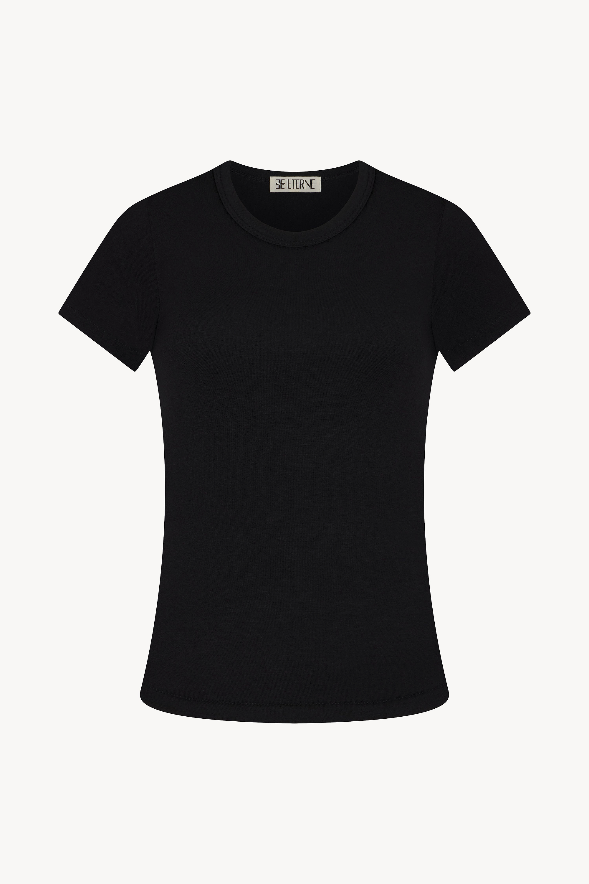 FITTED CREWNECK SHORT SLEEVE T-SHIRT - ÉTERNE